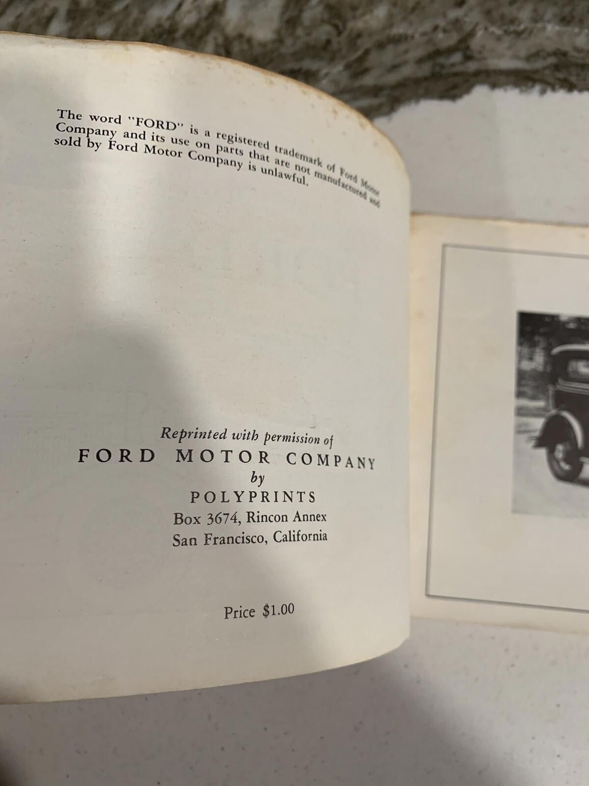 Designer 1932 Ford Restorers Guide Manual by Motor Company Polyprints Size ONE SIZE - 3 Thumbnail