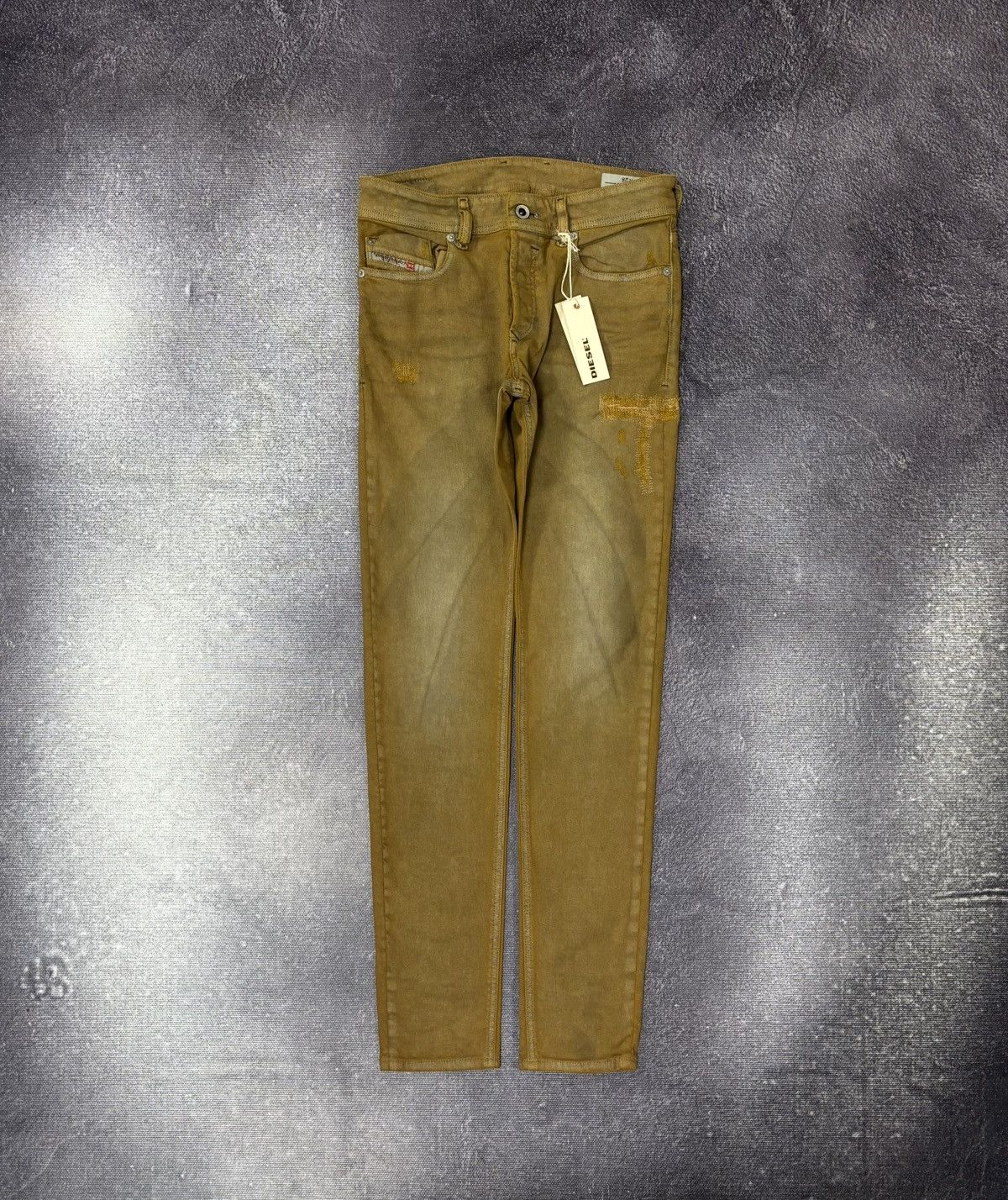 Diesel Diesel Sleenker Slim Skinny NWT Orange Gold Stretch Jeans Size US 28 / EU 44 - 1 Thumbnail