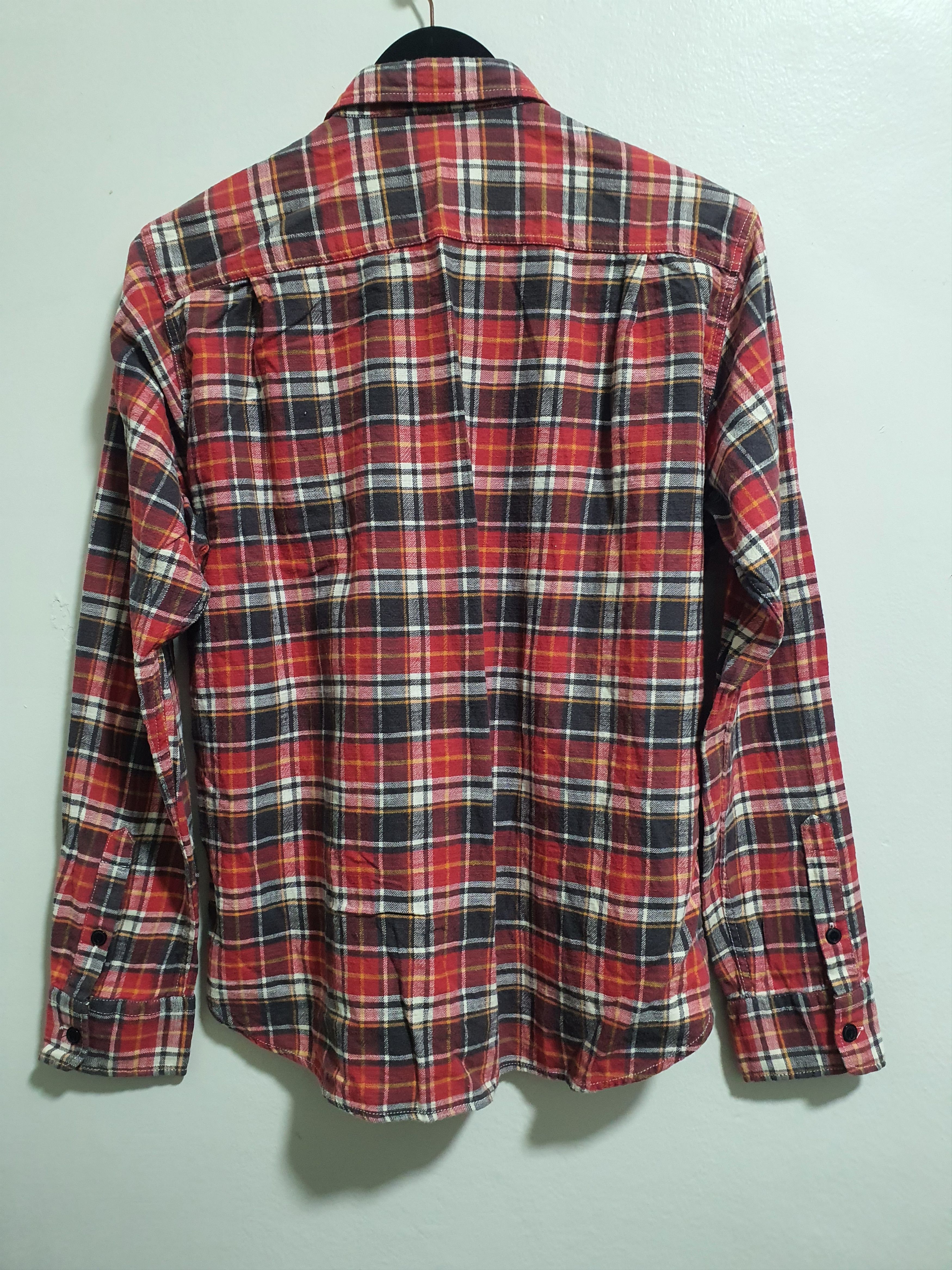 Global Work × Japanese Brand GLOBAL WORK 20/26.5 CHECKED RED WORK SHIRT Size US L / EU 52-54 / 3 - 3 Thumbnail