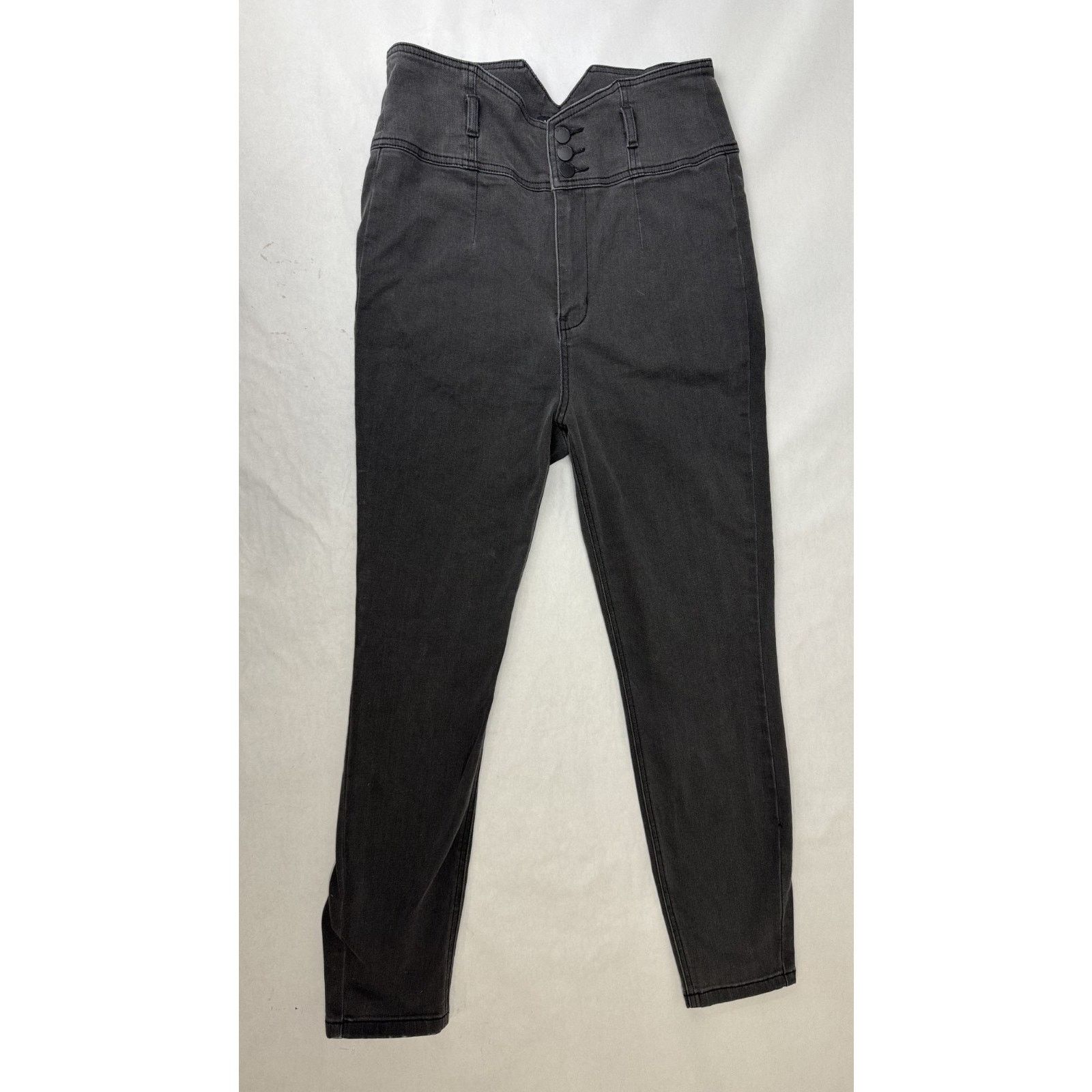 Bebe Y2K Bebe High Waisted High Rise V-Front Skinny Jeans 32 Size 32" / US 10 / IT 46 - 1 Thumbnail