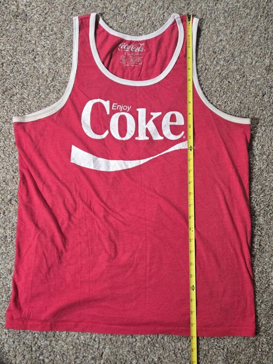 Coca Cola Red And White Coca Cola Tank Top ****See Measurements**** Size ONE SIZE - 5 Thumbnail