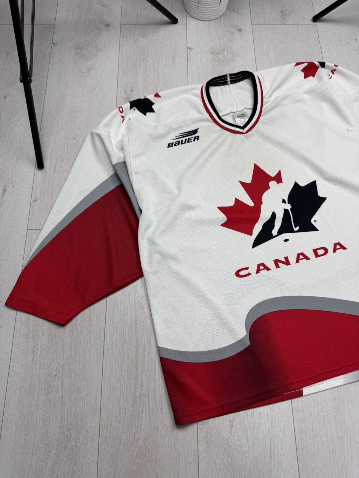 Other Vintage Canada Bauer Hockey Jersey Big Logo Red/White Size M Size US XXL / EU 58 / 5 - 2 Thumbnail