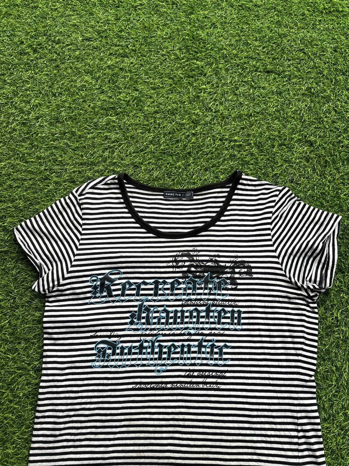 Hysteric Glamour Y2k Hang Ten Stripe Ifsix Punk Style Tshirt Size L / US 10 / IT 46 - 2 Thumbnail