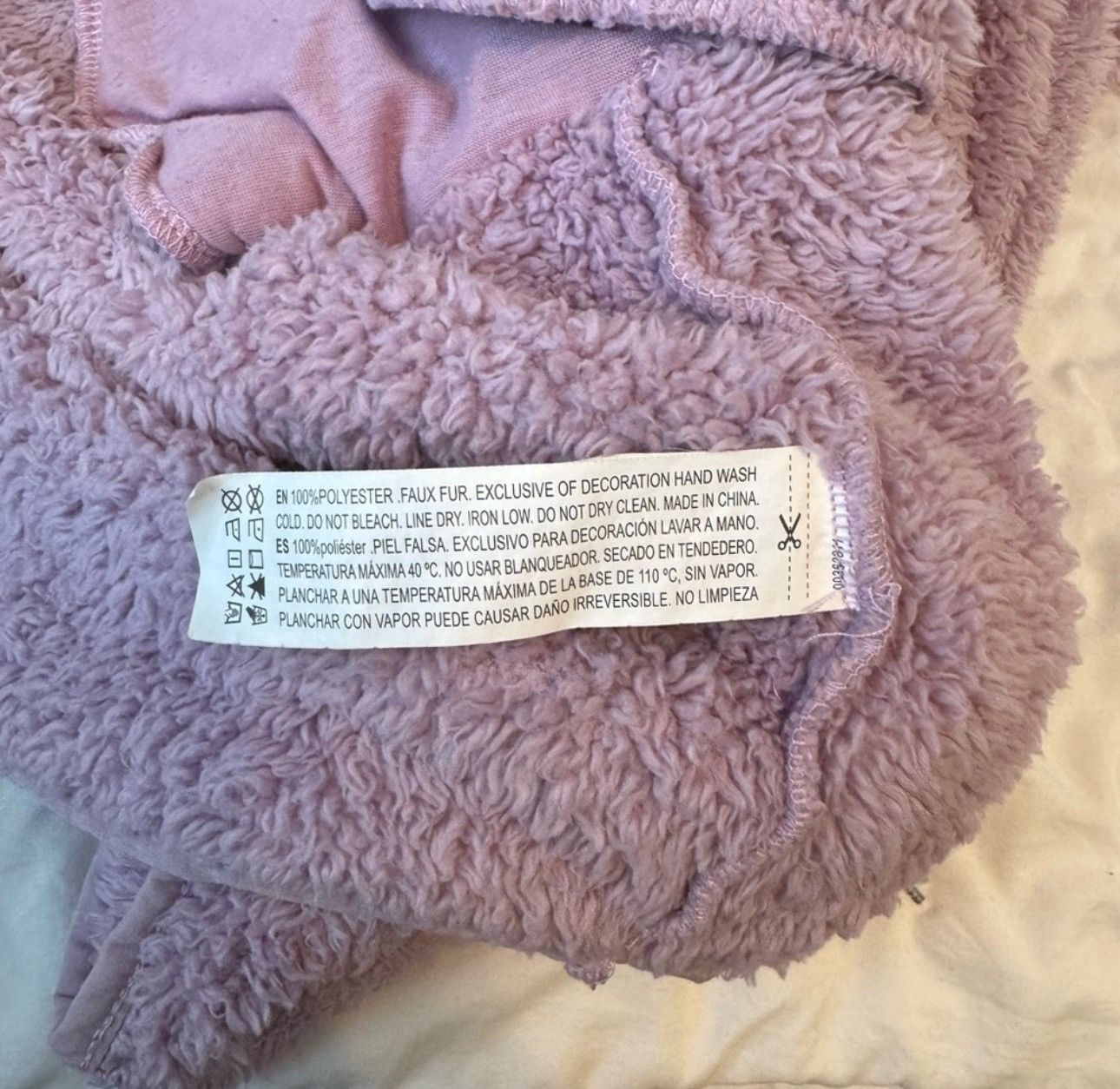 Forever 21 Forever 21 Lilac Teddy Fur Jacket Women’s Large Size L / US 10 / IT 46 - 6 Thumbnail