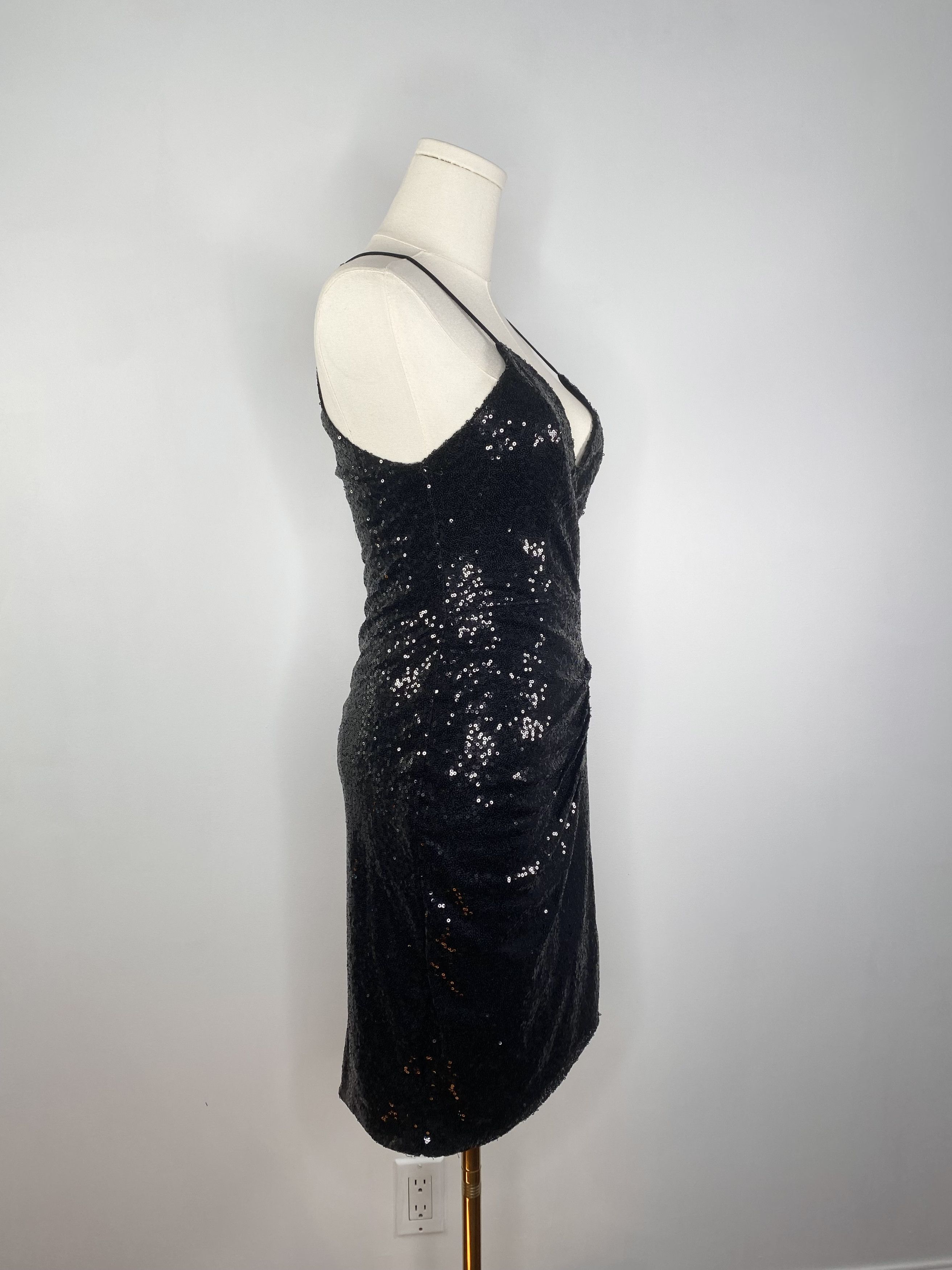 Vintage Sequin Black Dress Size S / US 4 / IT 40 - 5 Thumbnail