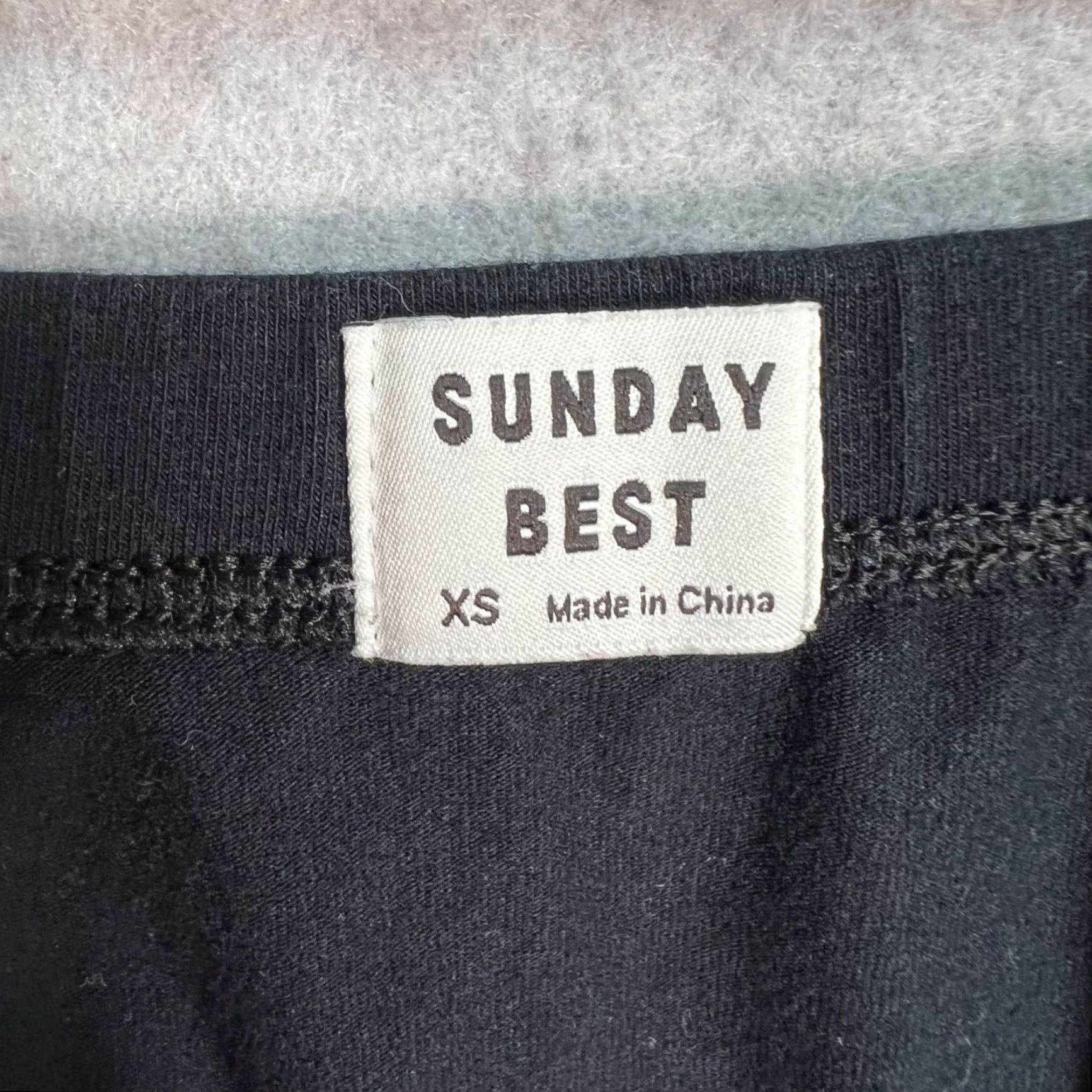 Vintage VINTAGE Sunday Best Black Ruched Mini Skirt Womens XS Elastic Waist Short Cotton Blend Spring Summer Womens Size 26" / US 2 / IT 38 - 3 Thumbnail