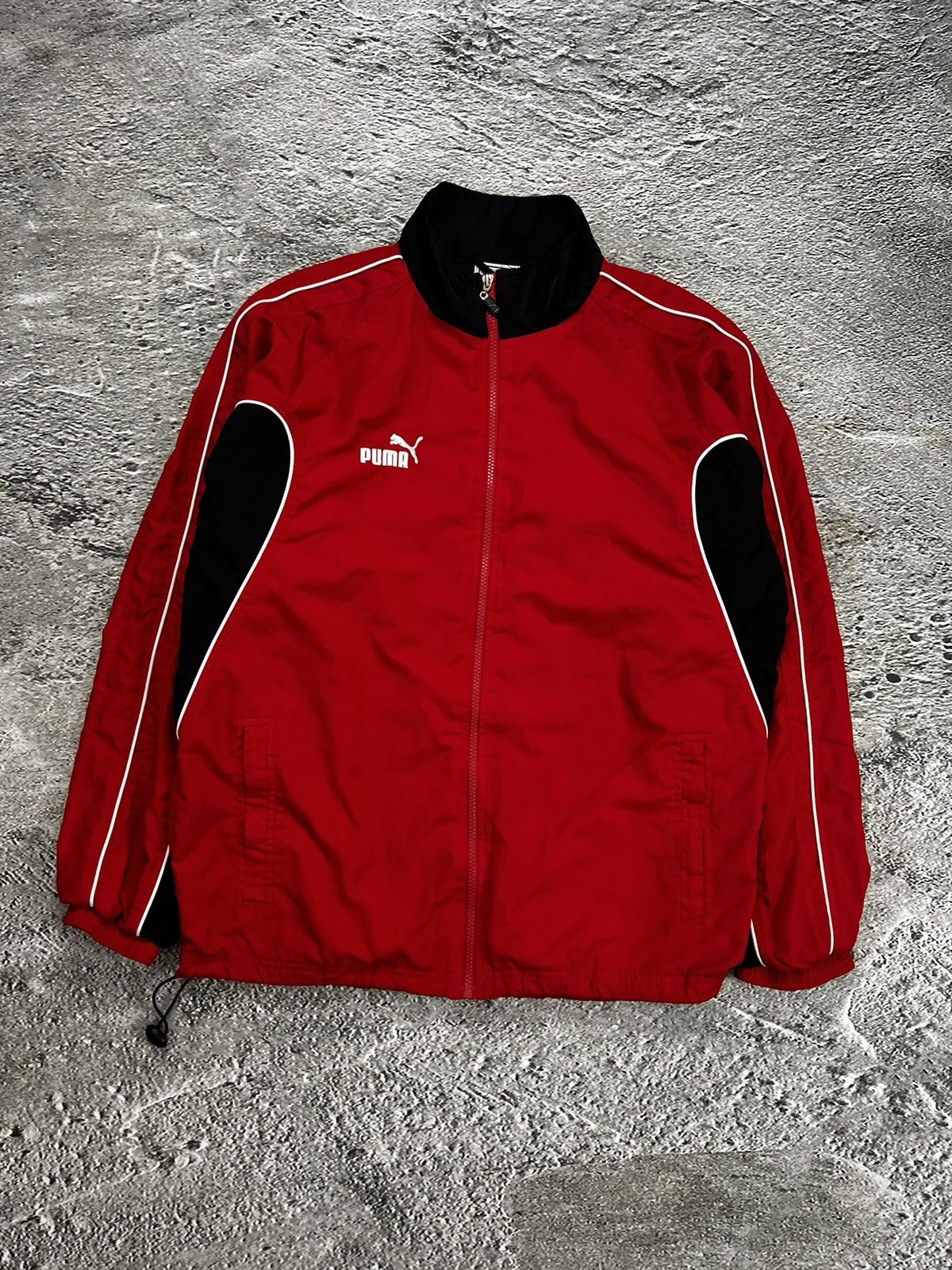Puma × Vintage Puma tracksuit pants jacket vintage red black Y2K drill Size US L / EU 52-54 / 3 - 2 Thumbnail