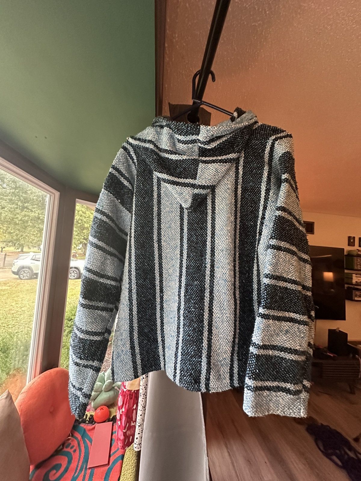 Other Grey and Blue striped hoodie from Mexico Size M / US 6-8 / IT 42-44 - 2 Thumbnail