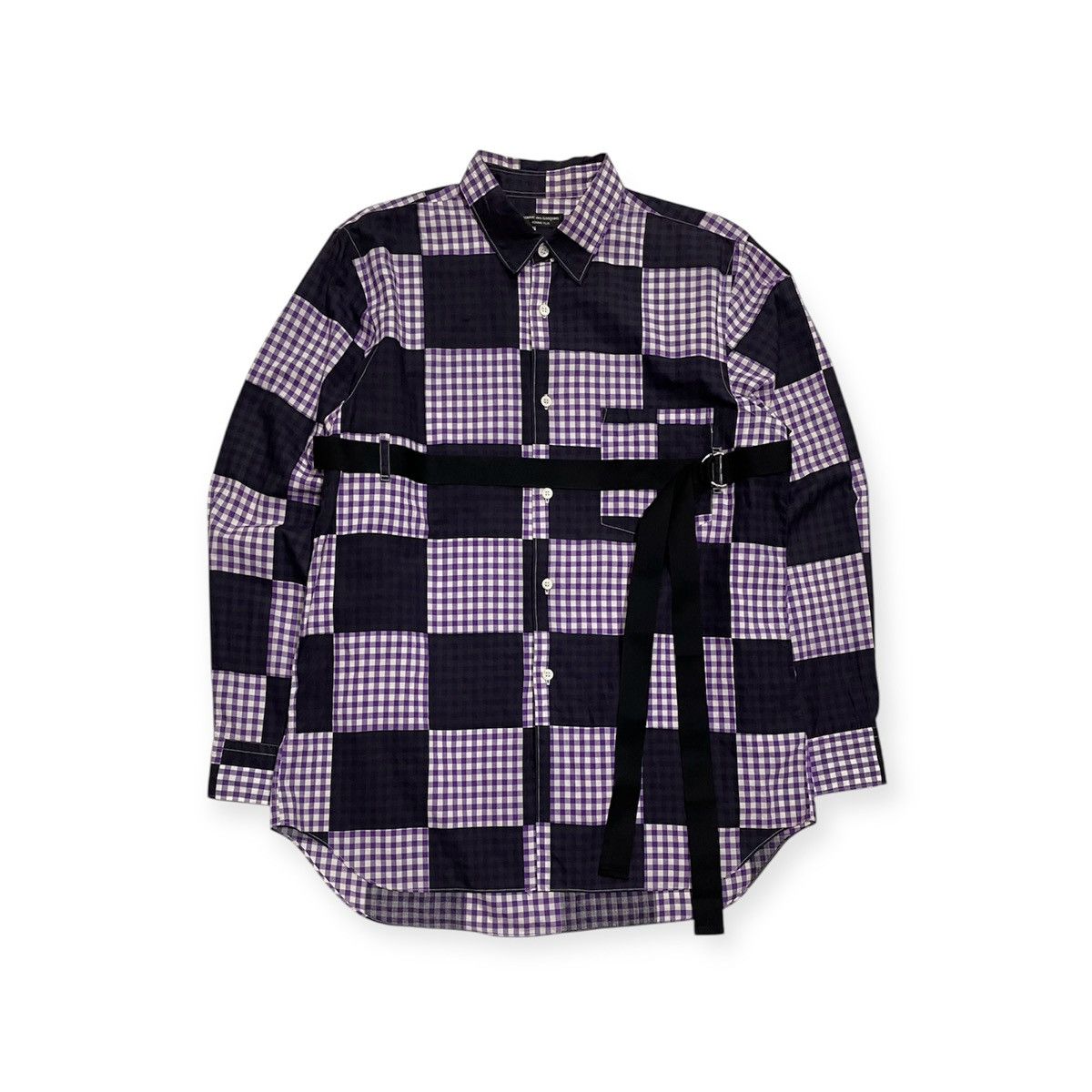 Comme des Garcons Homme Plus SS01 “Duchamp” Checkered Bondage Shirt Size US M / EU 48-50 / 2 - 1 Thumbnail