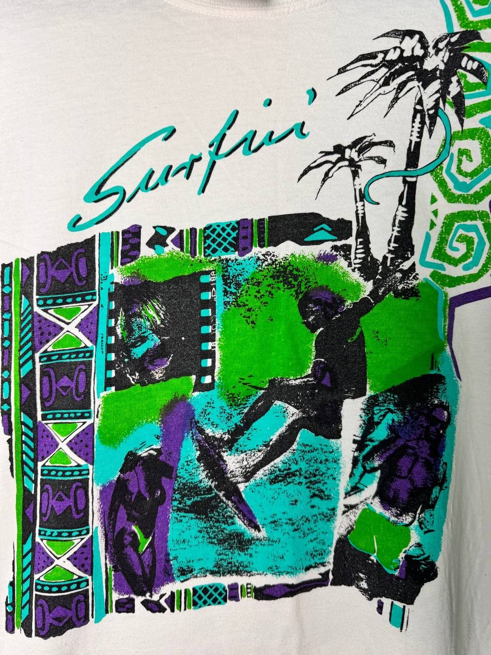 Puma Vintage 80s 90s Puma T Shirt Grunge Surf Skate Surfing Size US L / EU 52-54 / 3 - 3 Thumbnail