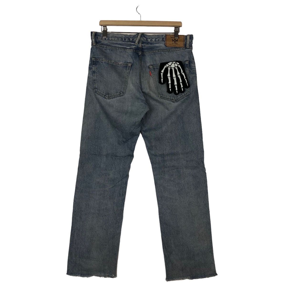 Japanese Brand 🔥VINTAGE RODEO CROWNS DISTRESSED JEANS PUNK DESIGN Size US 35 - 7 Thumbnail