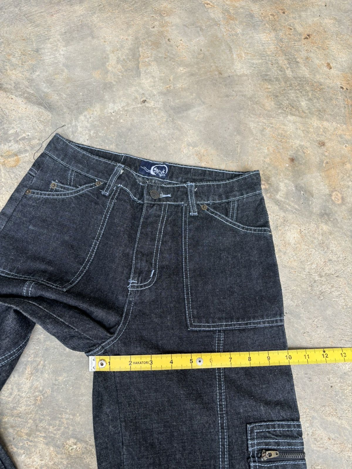 If Six Was Nine × Japanese Brand × Tornado Mart Flare Jeans Japanese Dragon Cargo Style Bootcut Size US 29 - 10 Thumbnail