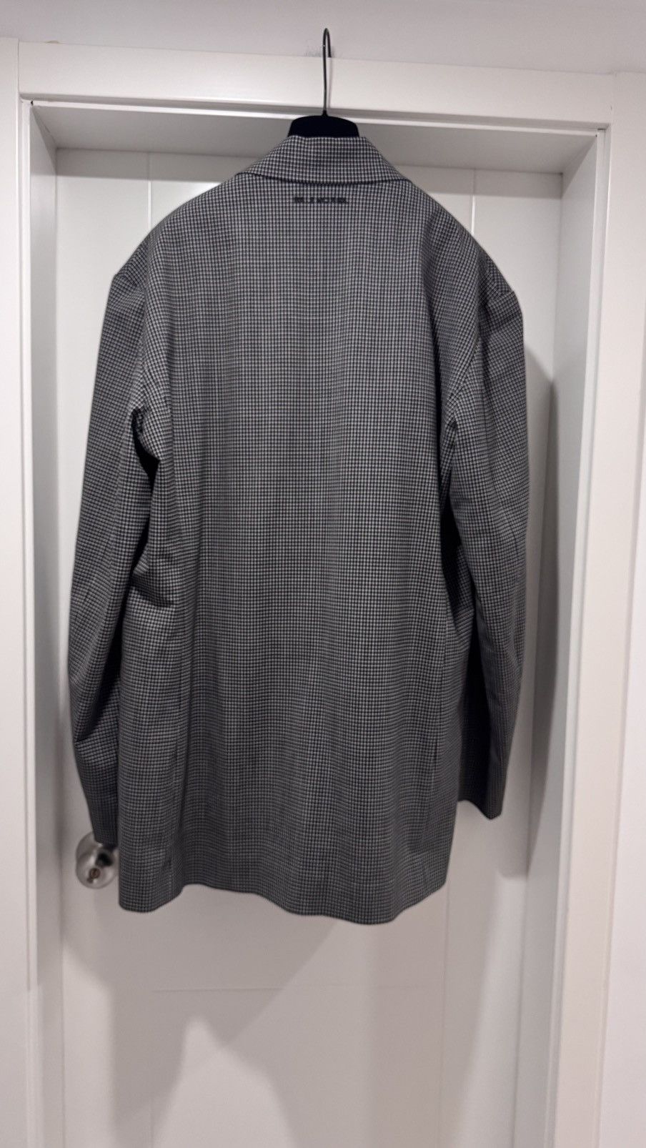 Balenciaga Balenciaga Check Pattern Tailored Jacket Size 46R - 3 Thumbnail