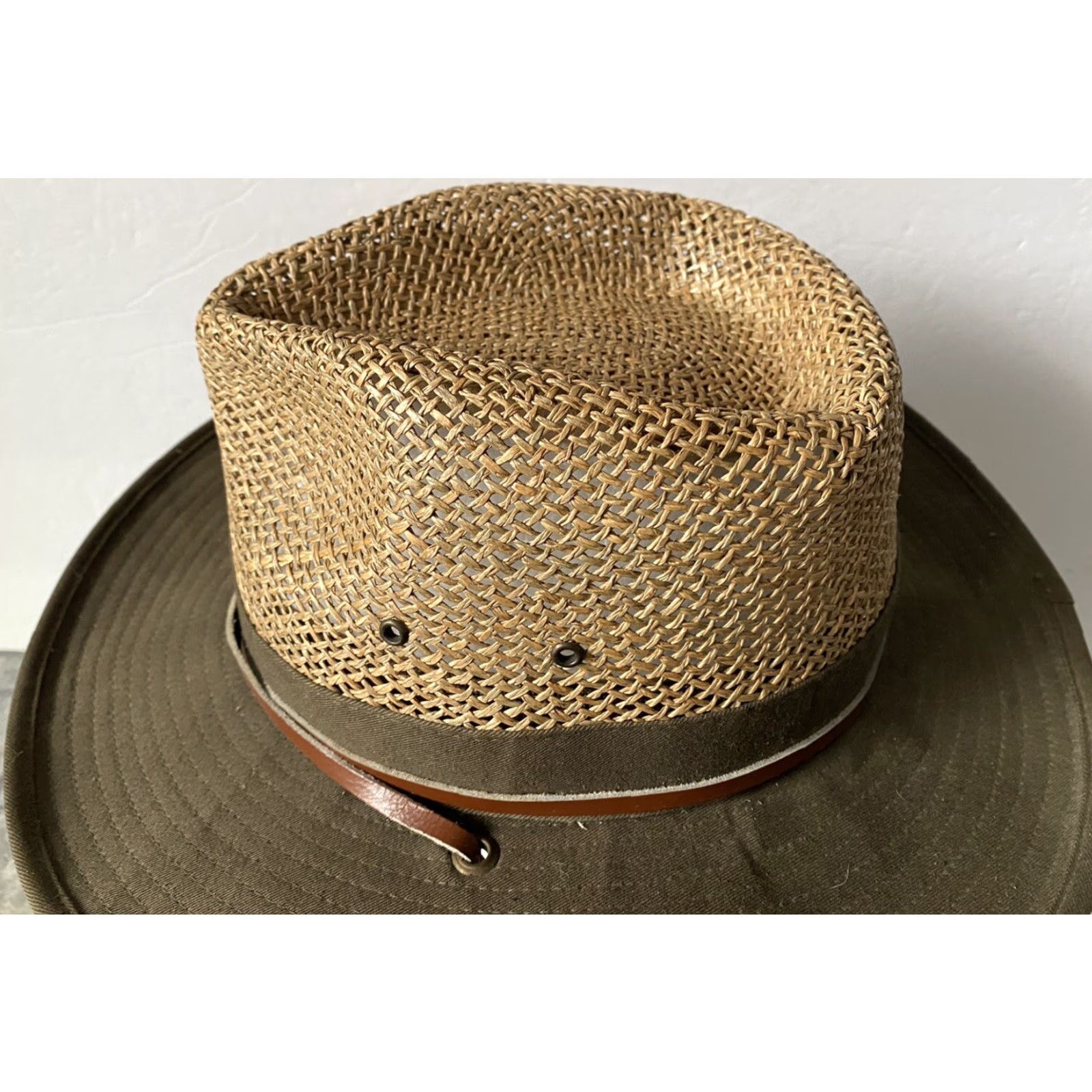 Stetson Stetson Hat XL X-Large Men Multicolor Cotton Straw Size ONE SIZE - 5 Thumbnail