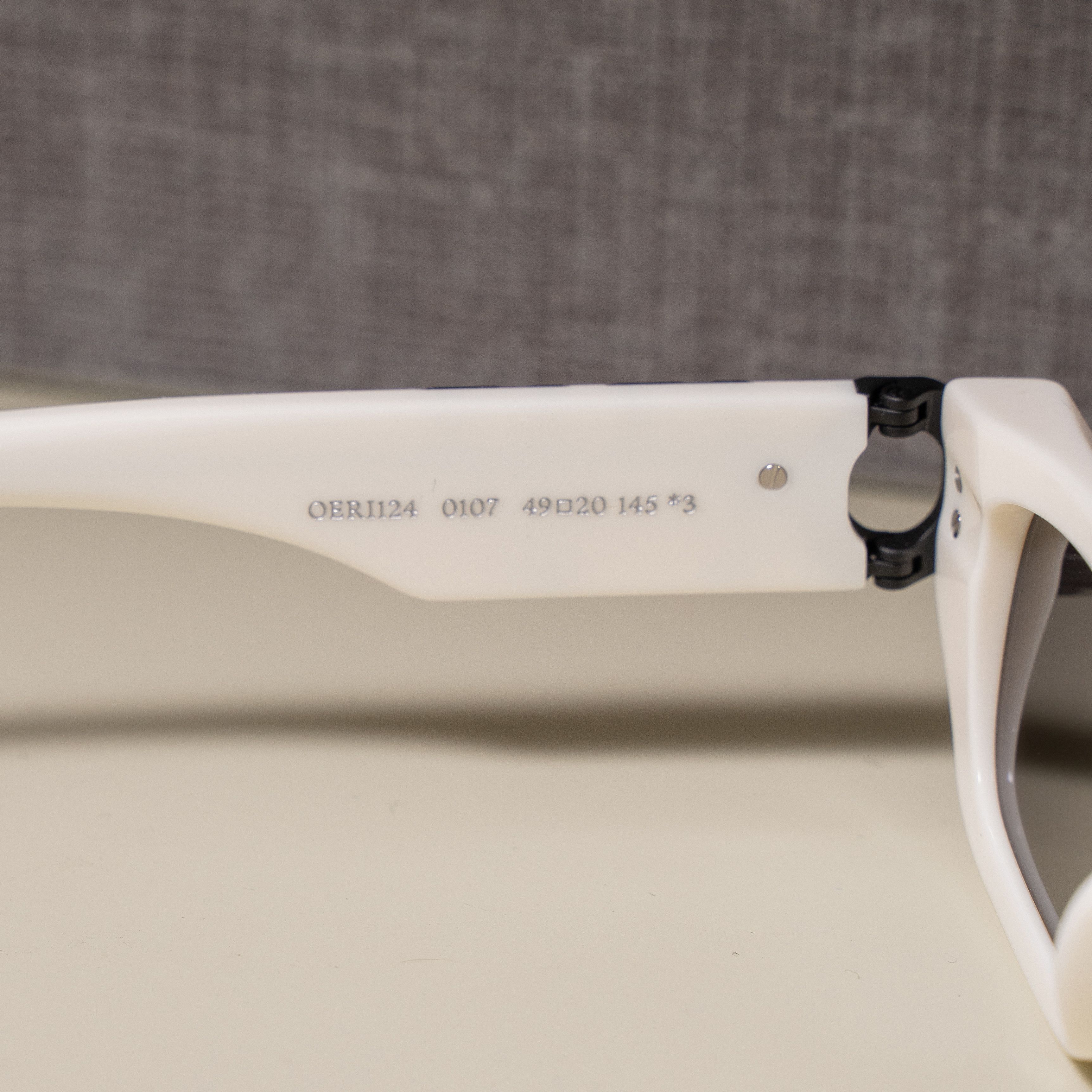 Off-White OFF WHITE Fillmore Rectangular Frame Sunglasses WHITE Size ONE SIZE - 4 Thumbnail