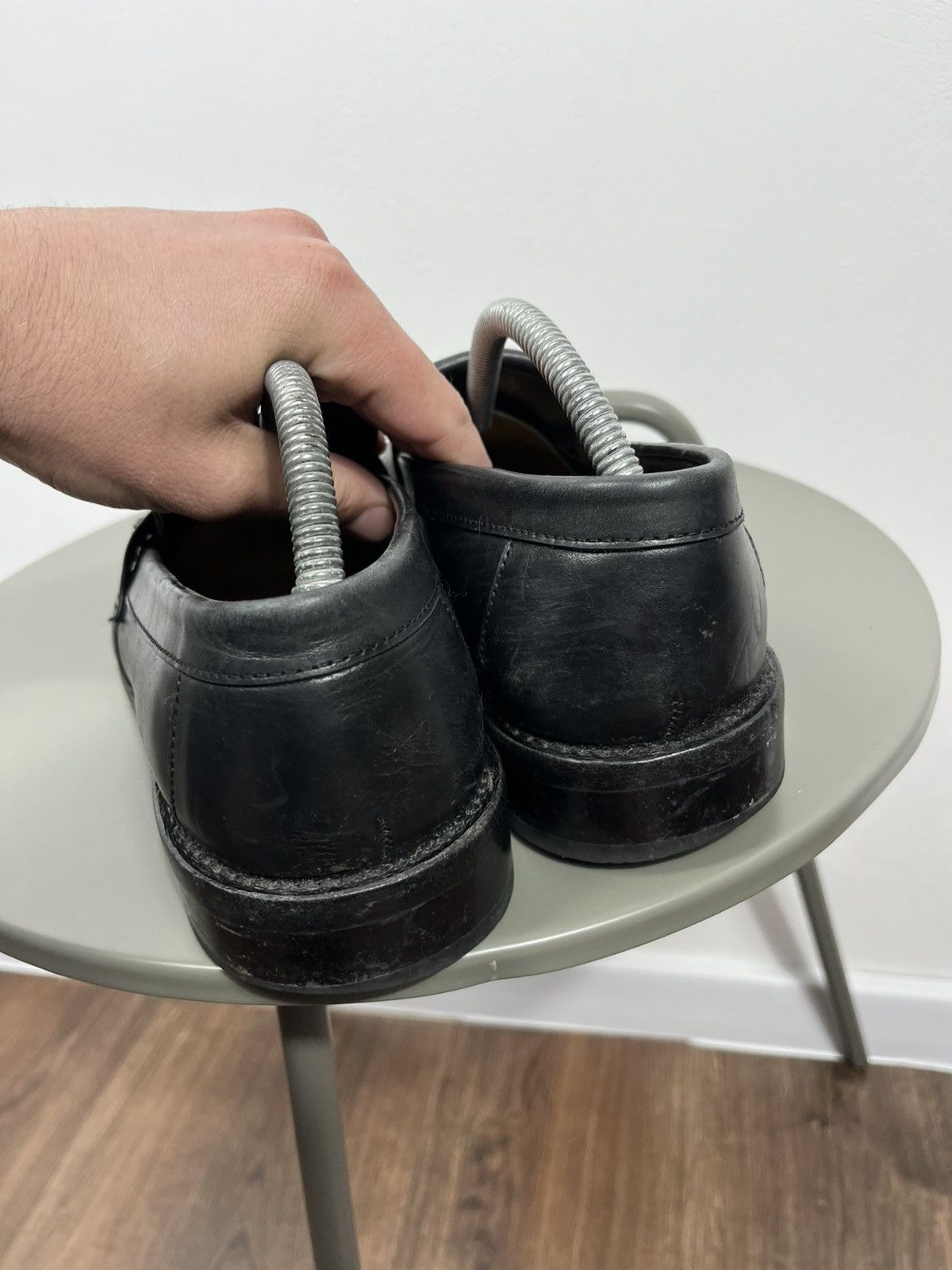 Other Samuel Windsor Black Leather Tassel Loafers Dress Shoes US 8 Size US 8.5 / EU 41-42 - 8 Thumbnail
