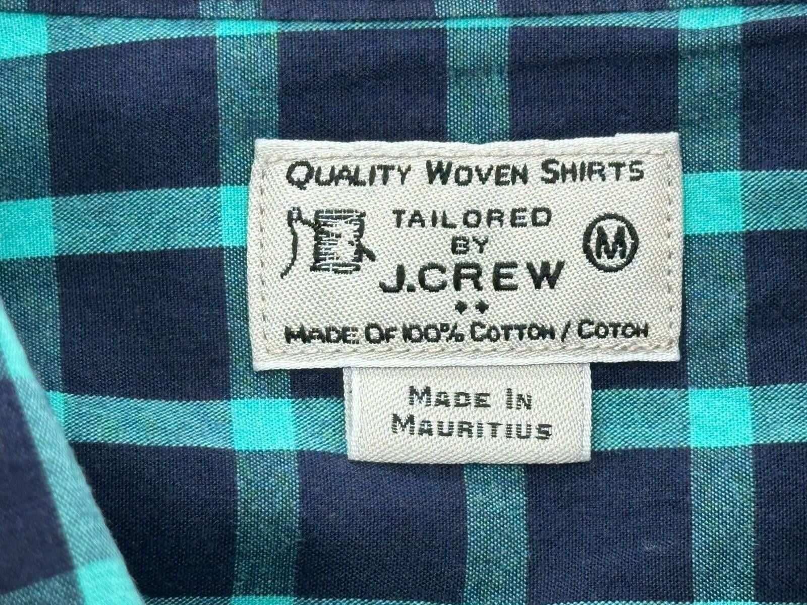 J.Crew J Crew Plaid Check 100% Cotton Oxford Button Up Mens Green M Size US M / EU 48-50 / 2 - 6 Thumbnail