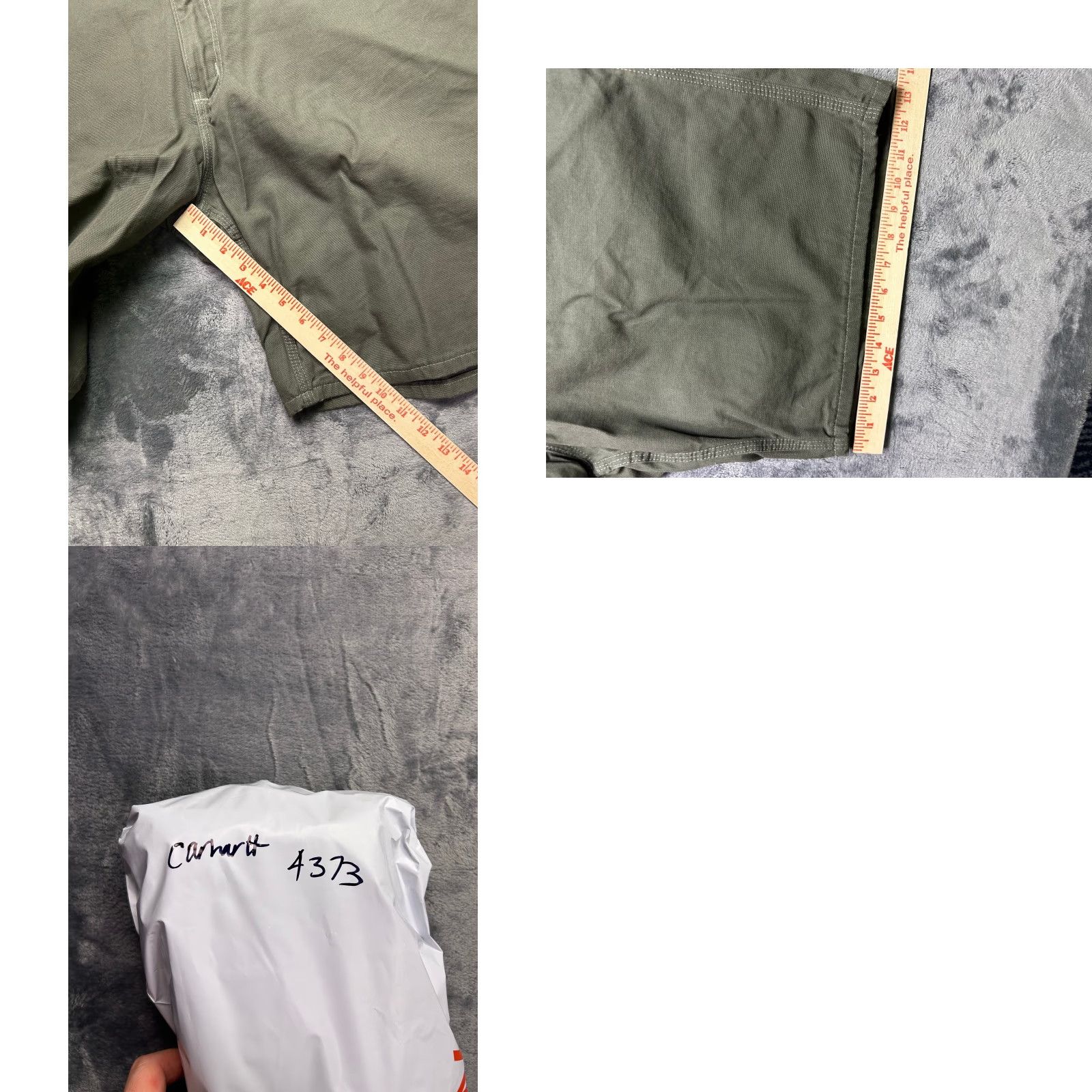 Carhartt VINTAGE Carhartt 42 Olive Green Canvas Carpenter Shorts Relaxed Fit Cargo Workwear Shorts Mens Size US 42 / EU 58 - 8 Thumbnail