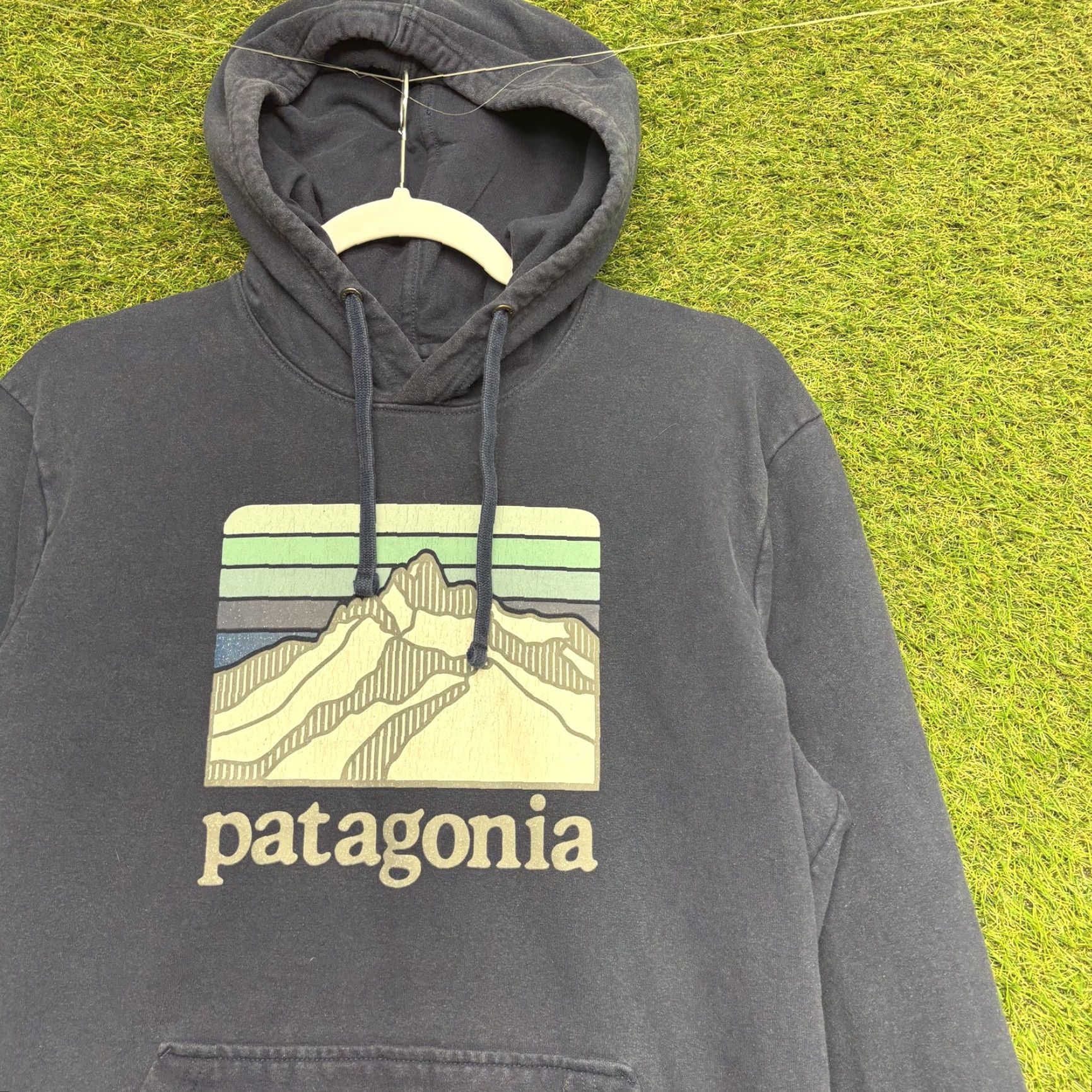 Patagonia Patagonia Hoodie Mens Small Uprisal Pullover Sweatshirt Mountain Graphic Blue Navy Size US S / EU 44-46 / 1 - 2 Thumbnail