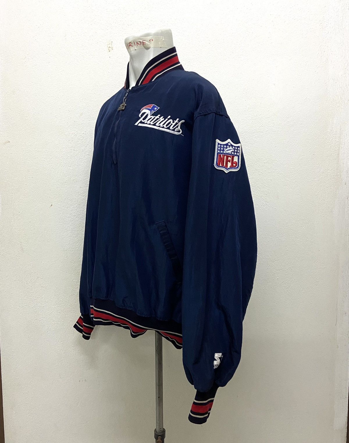 NFL × Starter × Vintage 90'S STARTER X NEW ENGLAND PATRIOTS VINTAGE NFL Size US XL / EU 56 / 4 - 3 Thumbnail