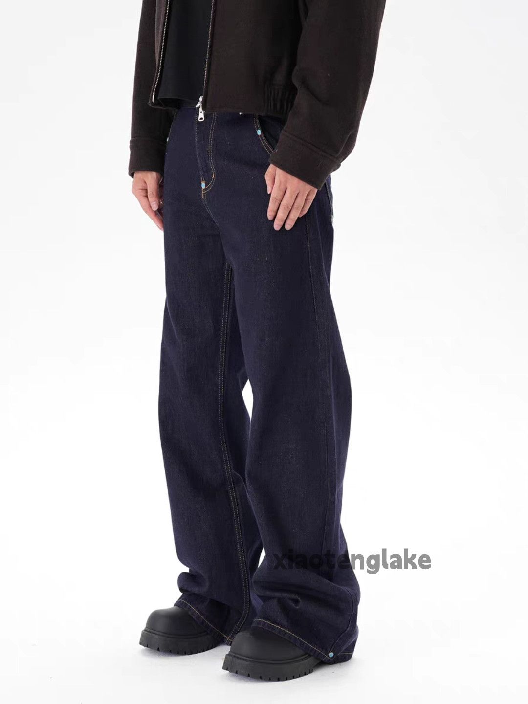 Jean ltx vintage loose baggy hiphop yuppie flared jeans Size US 34 / EU 50 - 1 Thumbnail