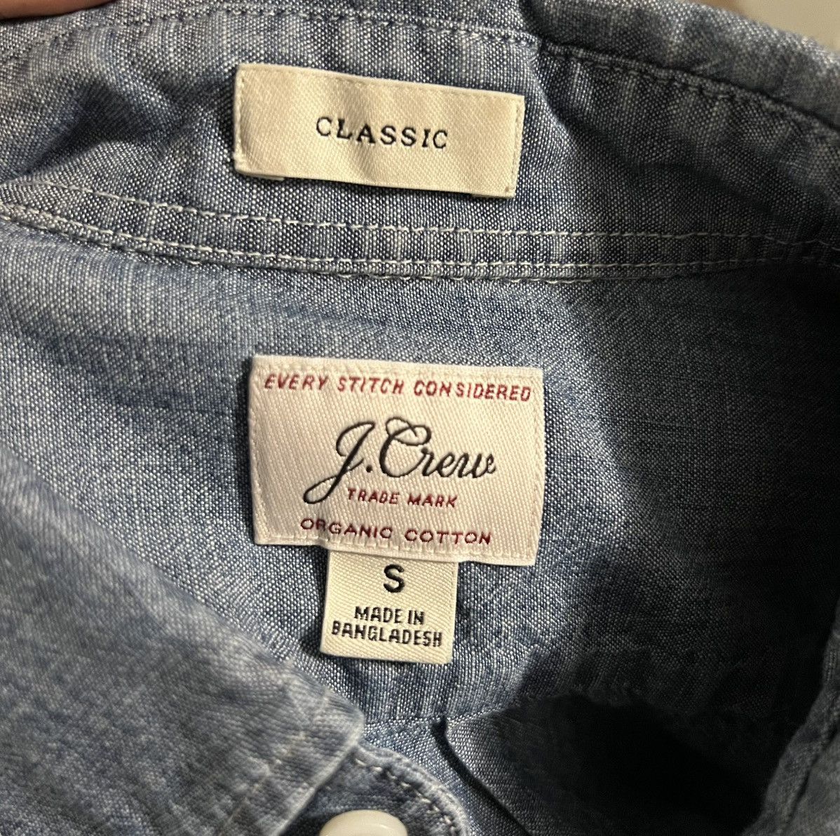 J.Crew J.Crew Chambray Shirt Men Small Size US S / EU 44-46 / 1 - 3 Thumbnail