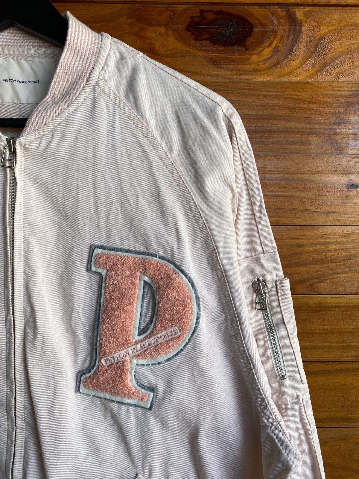 Japanese Brand Vintage Peyton Place Sports Bomber Jacket Floral Back Print Size US M / EU 48-50 / 2 - 6 Thumbnail