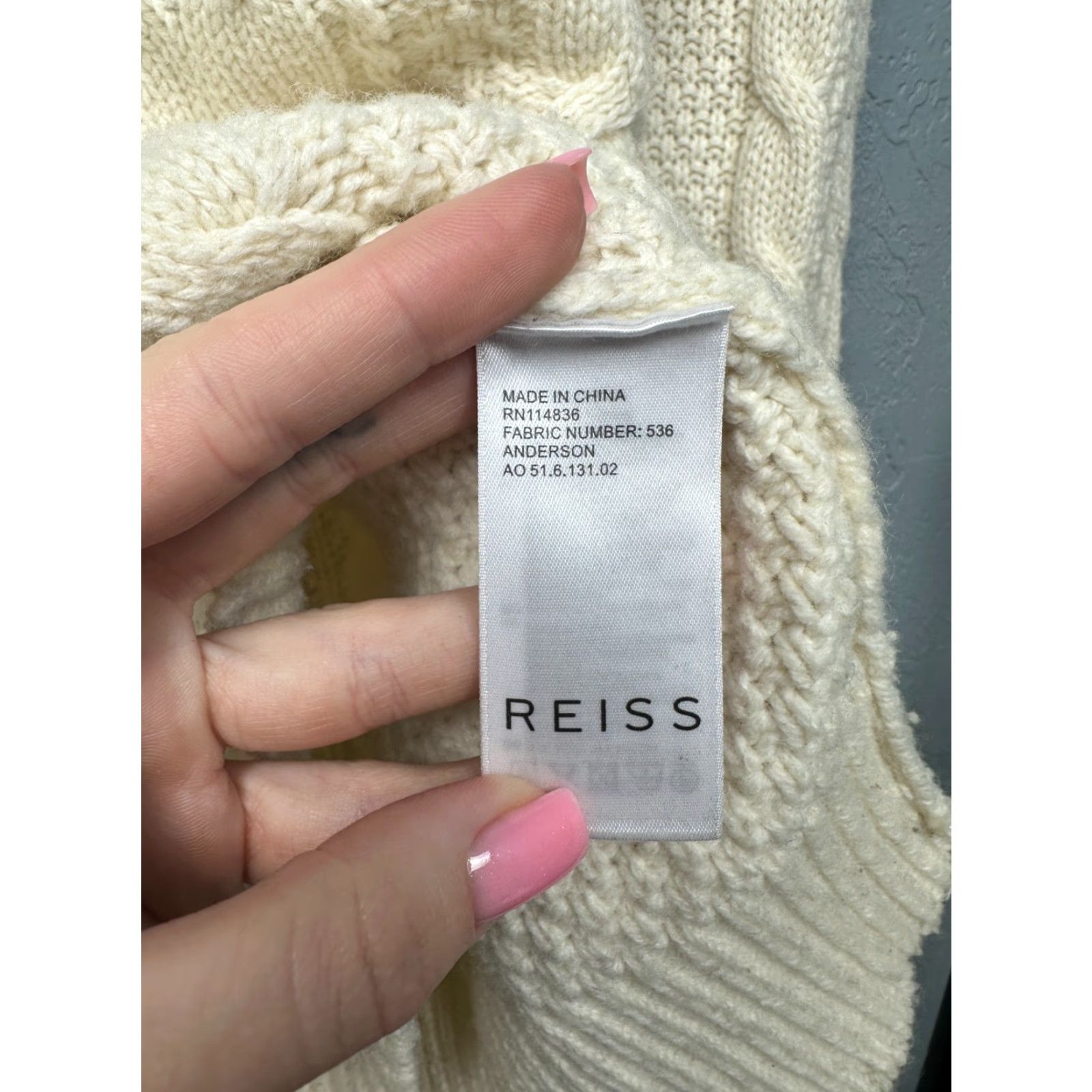 Reiss Reiss Mens High Neck Wool Knit Sweater L Size US L / EU 52-54 / 3 - 4 Thumbnail