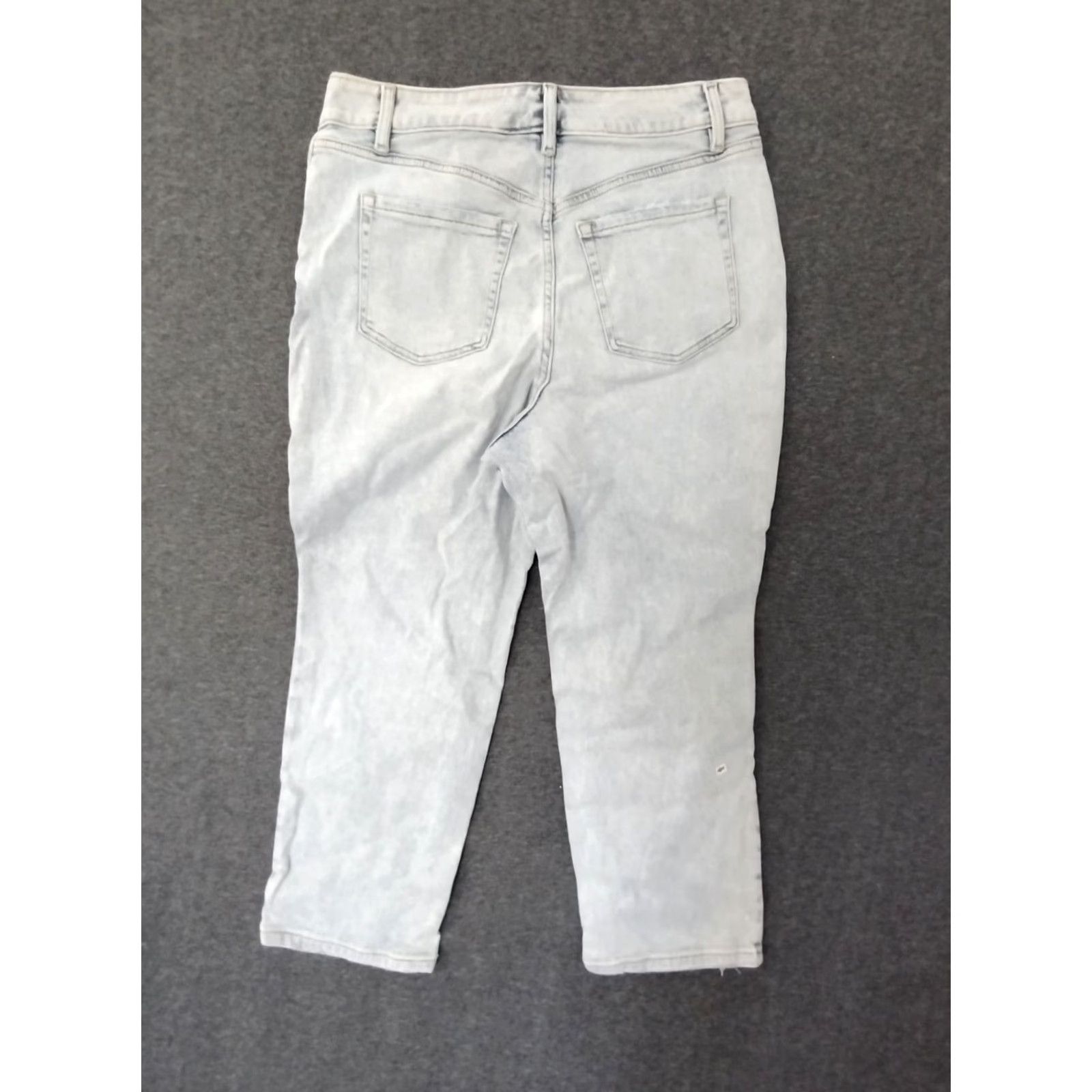Vintage Lane Bryant Jeans Women's 14 Flex Magic Waistband Light Blue Denim Straight 5-Pocket High Rise Mens Womens Girls? Size 36" / US 14 / IT 50 - 2 Thumbnail