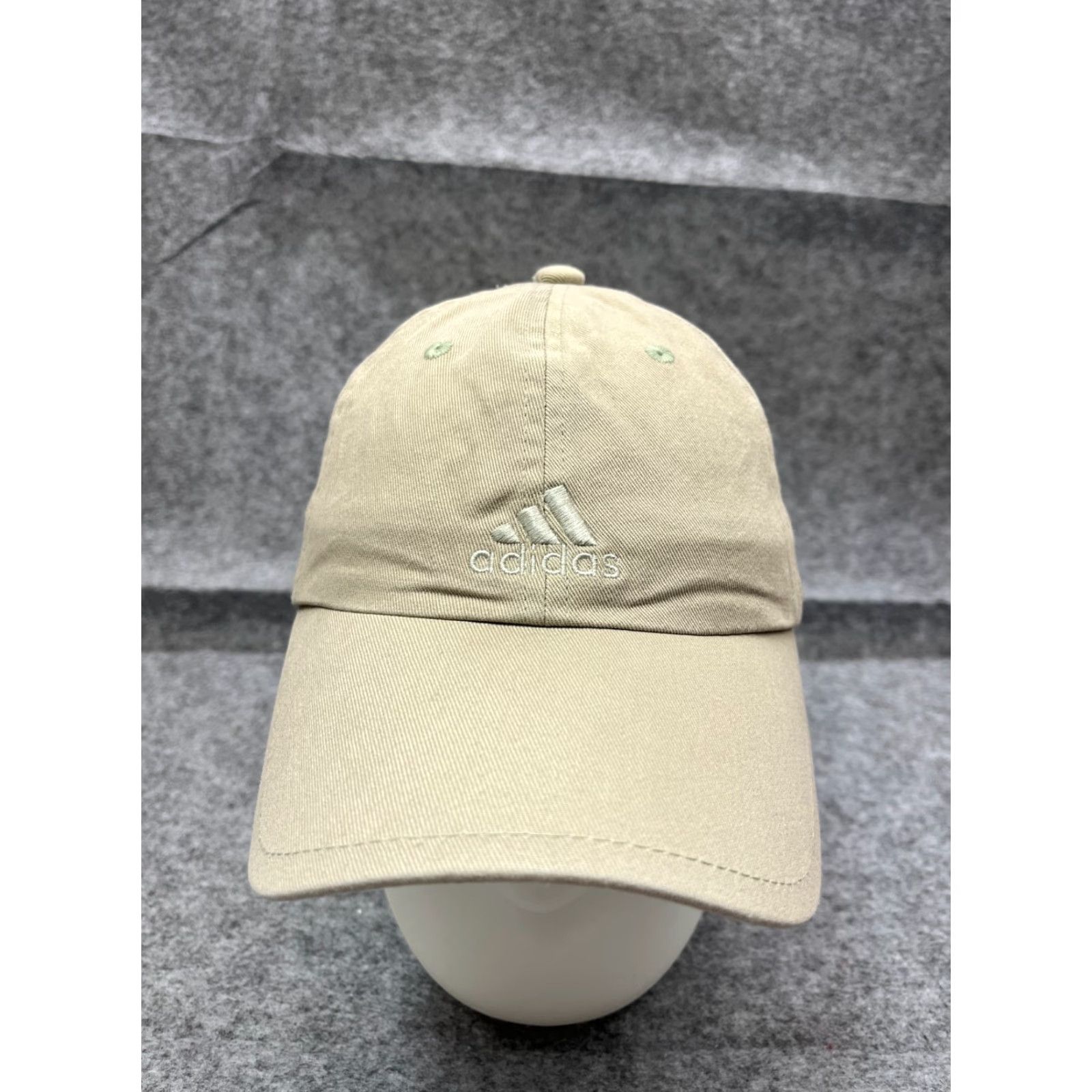 Adidas Adidas Hat Cap Fitted Adult Medium Beige Cotton Blend Aeroready Elastic Ponytail Baseball Cap Mens Size ONE SIZE - 2 Thumbnail