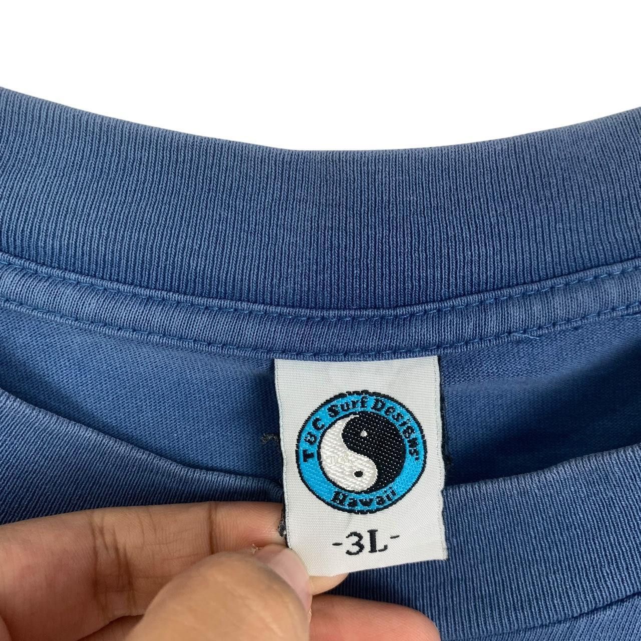 Vintage Vintage 90’ T&C SURF DESIGN Hawaii Ying Yang Trashed Tee Size US XL / EU 56 / 4 - 4 Thumbnail