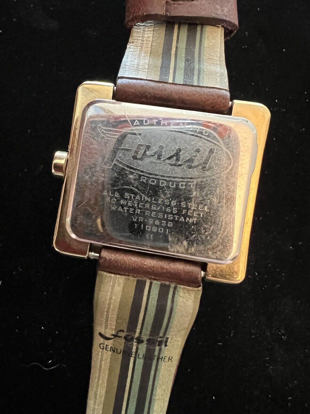 Fossil Ladies Fossil Jr-9628 Watch Gold With Brown Leather Size ONE SIZE - 6 Thumbnail