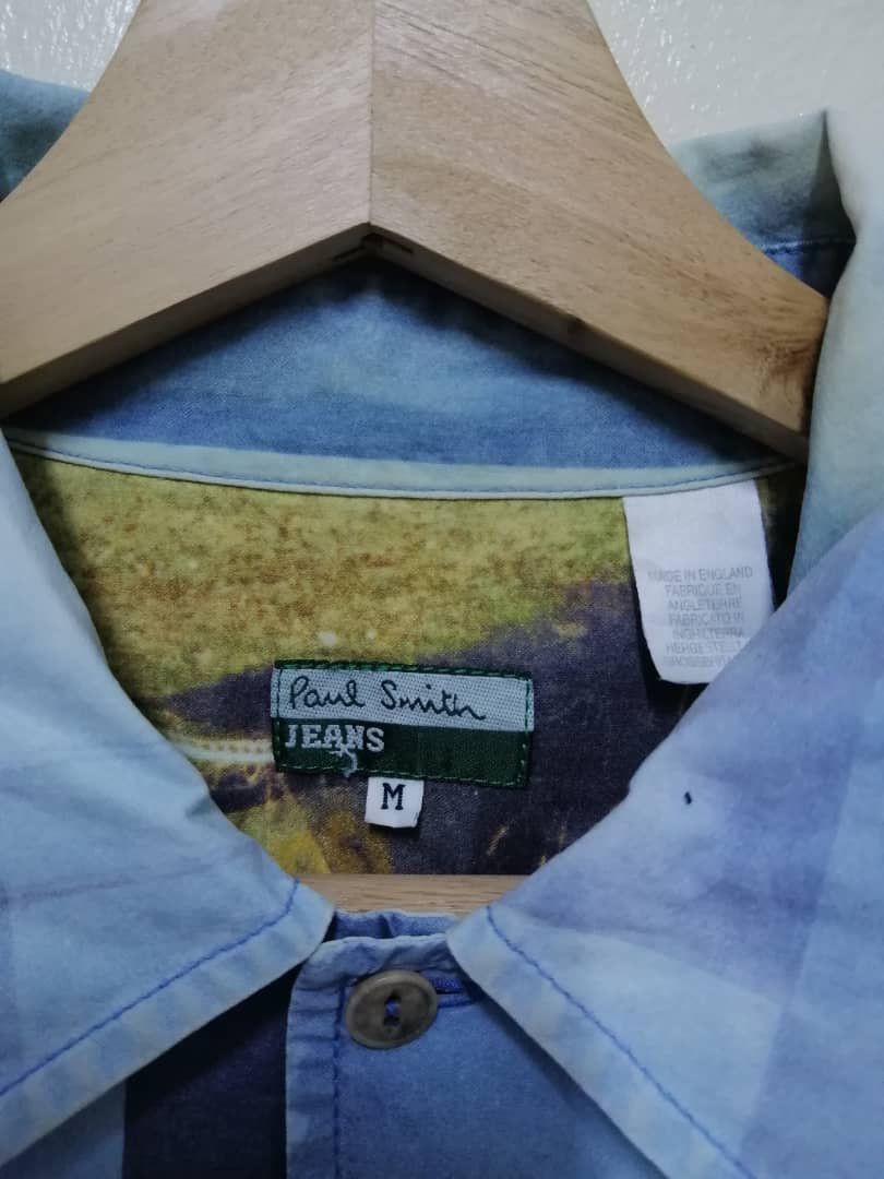 Paul Smith × Vintage Vintage Paul Smith Jeans Aeroplane Button Shirt Size US M / EU 48-50 / 2 - 5 Thumbnail