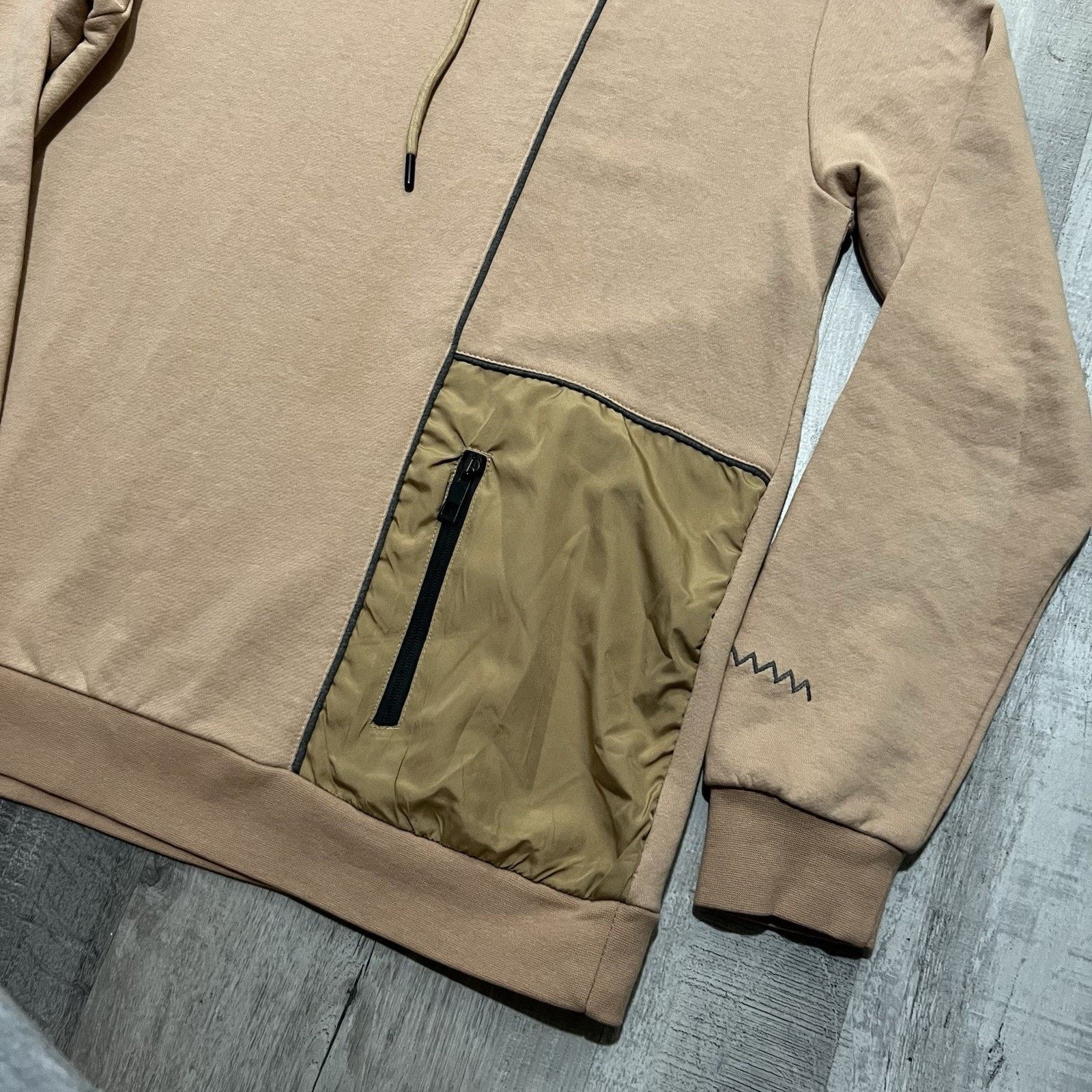 SIR. Sir Raymond Tailor Beige Hybrid Golf Hoodie Blank Golfing Size US L / EU 52-54 / 3 - 3 Thumbnail