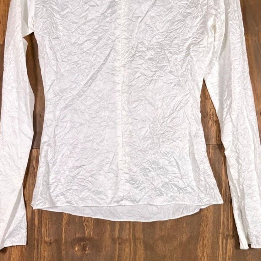 Zara Zara Womens Jacket White Lightweight Zip Up Long Sleeve Viscose Blend XXS Jacket Women 2XS Casual Athletic Outdoor Size XXS / US 00 / IT 34 - 3 Thumbnail