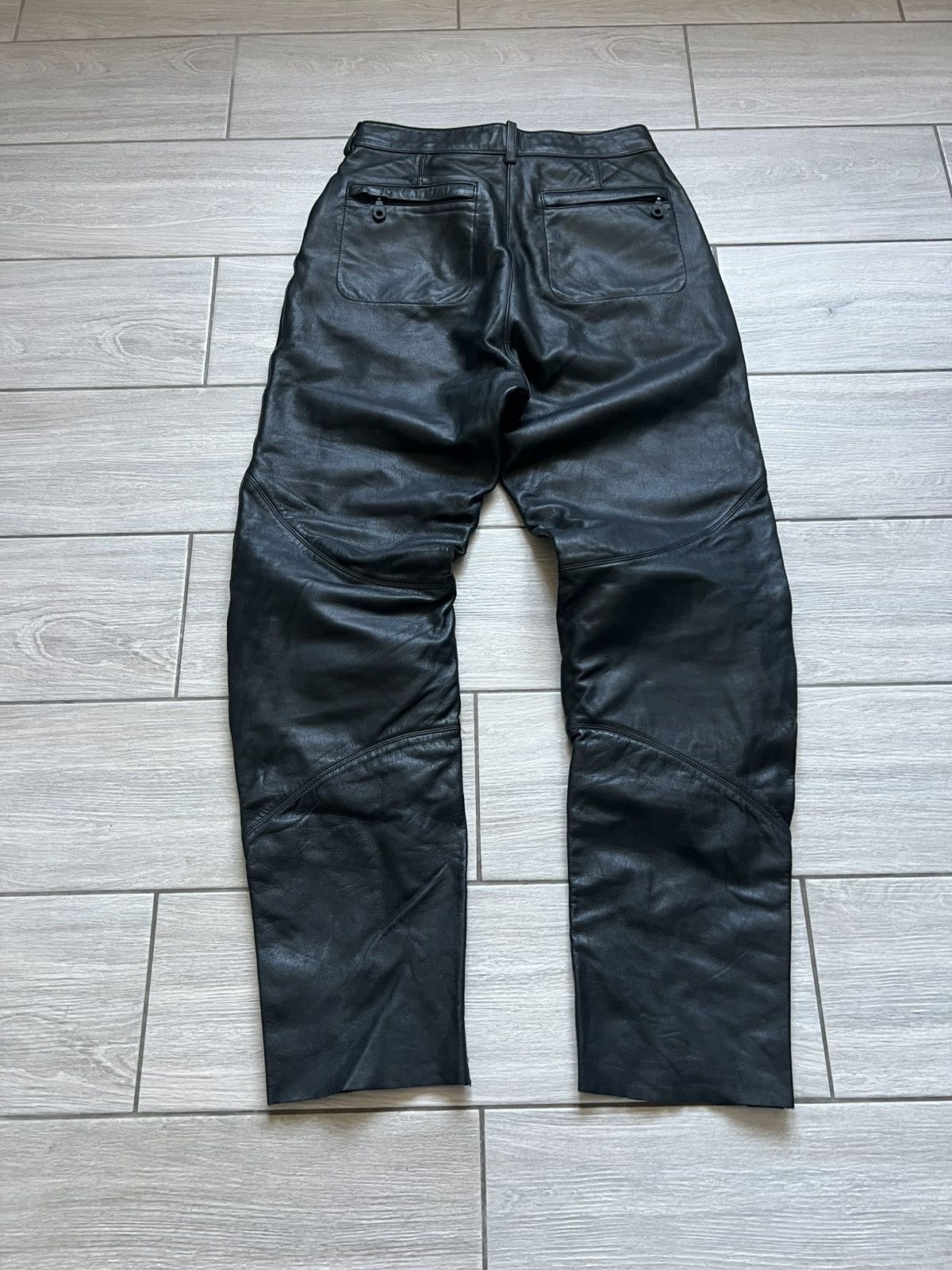 Harley Davidson Vintage Harley Davidson Leather Pants Racing Moto Size 40" / US 18 - 21 Thumbnail