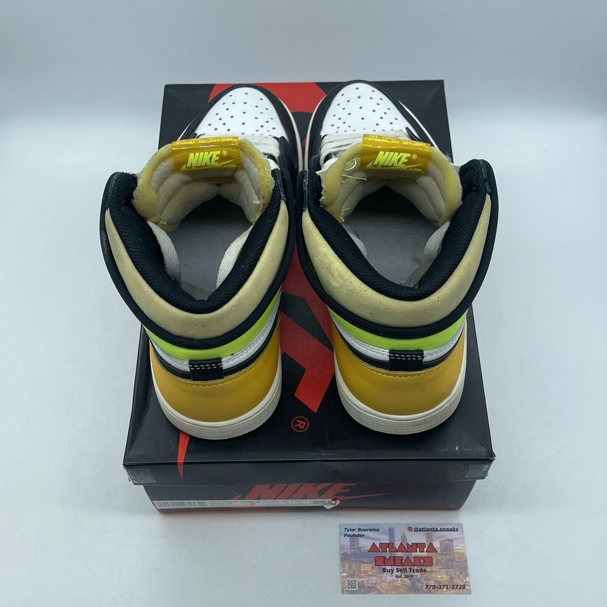 Jordan Brand Air Jordan 1 high volt gold Size US 8 / EU 41 - 6 Thumbnail