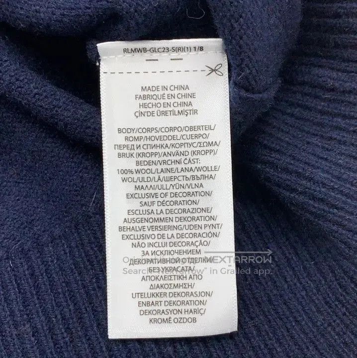 Polo Ralph Lauren Polo Ralph Lauren Logo Embroidered Long Sleeve Sweater. Size US S / EU 44-46 / 1 - 3 Thumbnail