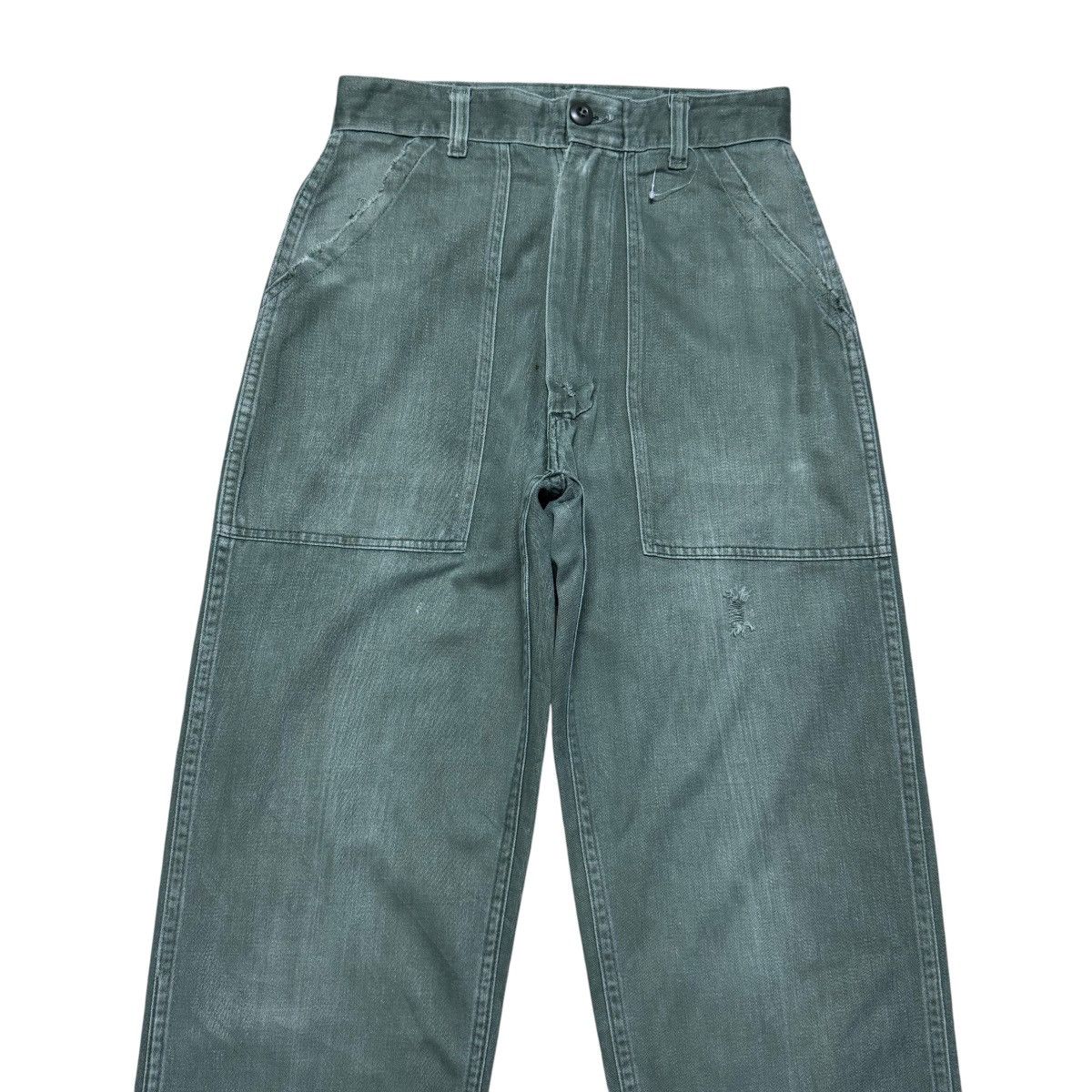Vintage Vintage US Army OG107 Poplin Fatigue Pants Namwar Size US 28 / EU 44 - 3 Thumbnail