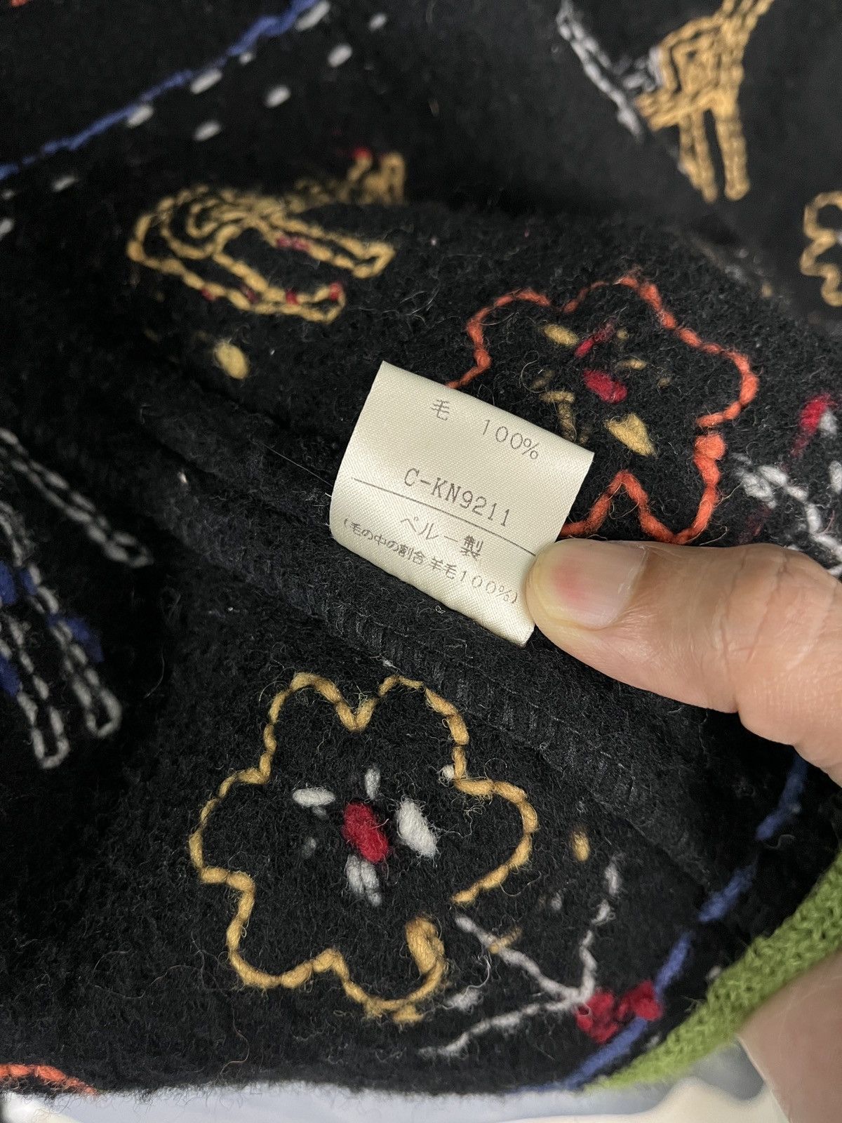 Native × Vintage Ancient Art Relic Style Wool Embroidered Jacket Made in Peru Size US M / EU 48-50 / 2 - 13 Thumbnail