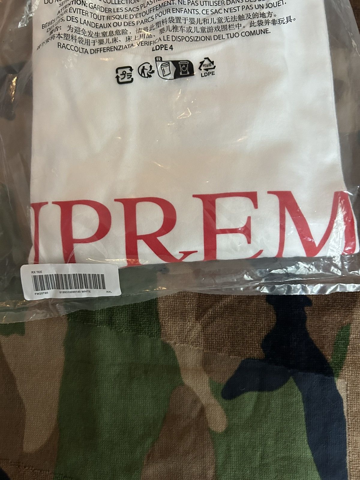 Supreme Supreme RX Tee White XXL FW25 Size US XXL / EU 58 / 5 - 4 Thumbnail