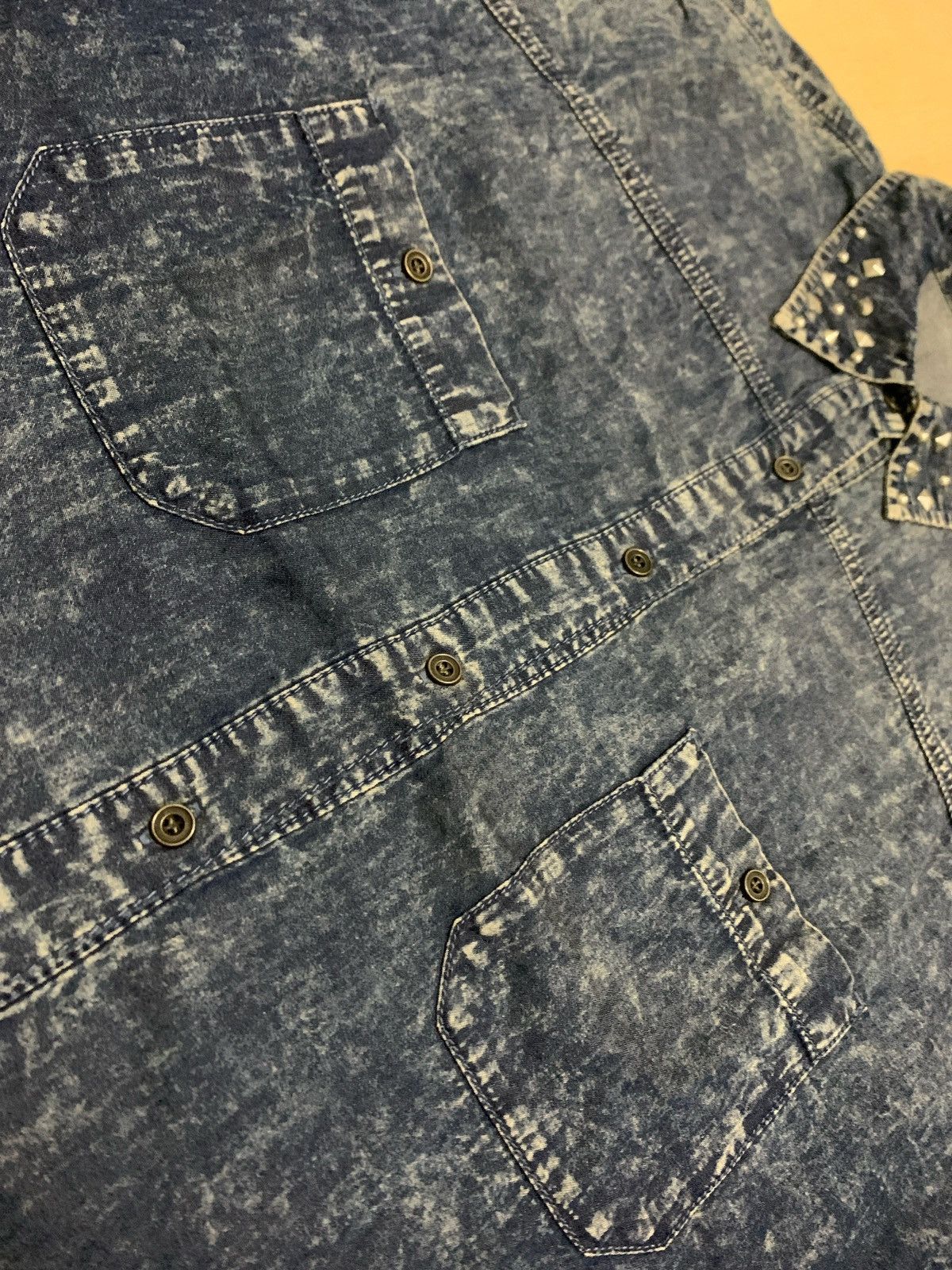 20471120 × Japanese Brand Vintage Sudeve Denim shirt Ifsixwasnine Lgb style Size US XL / EU 56 / 4 - 4 Thumbnail