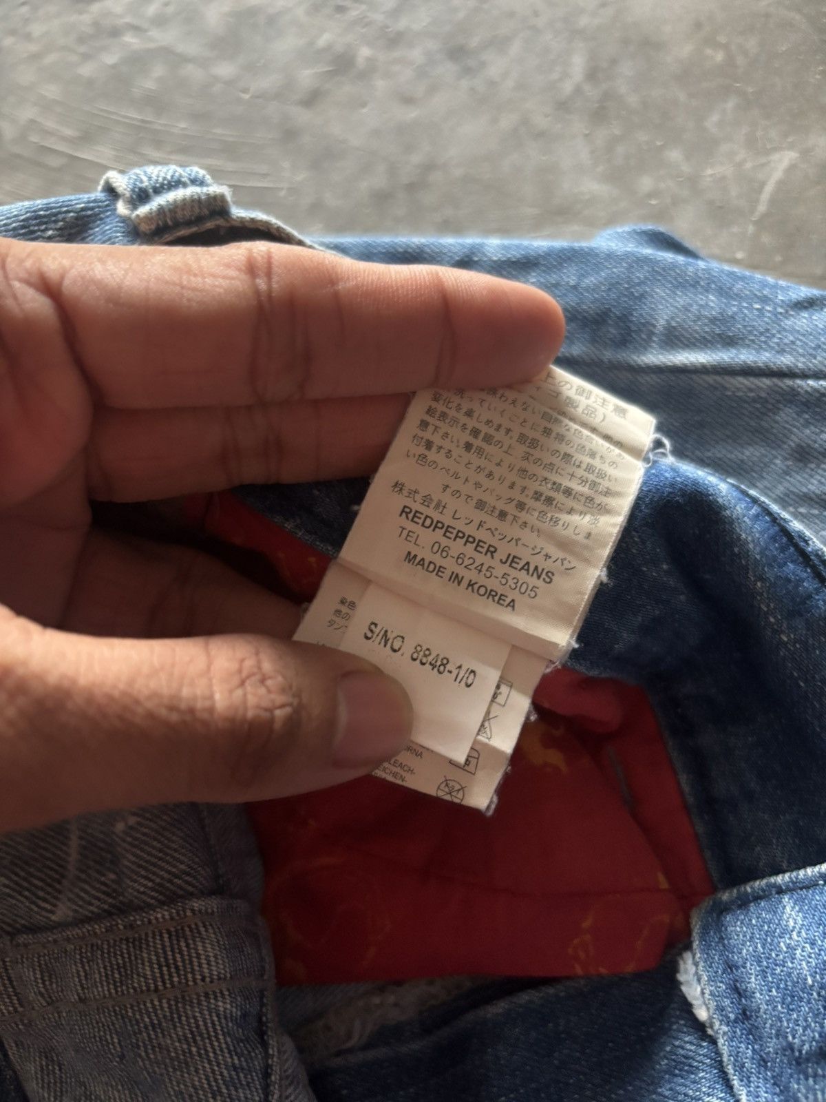 If Six Was Nine RED PEPPER JAPANESE DENIM DISTRESSED WASHED REPAIRED PUNK Size US 30 / EU 46 - 9 Thumbnail