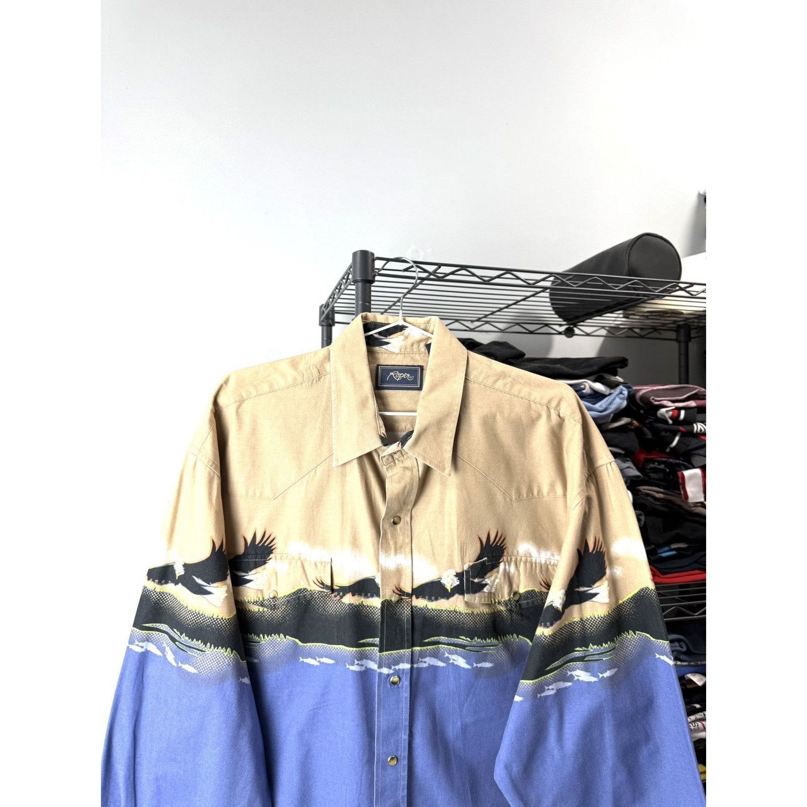 Cowboy Equipment Vintage Western Cowboy Rodeo Shirt Eagle American Style Size US XL / EU 56 / 4 - 3 Thumbnail