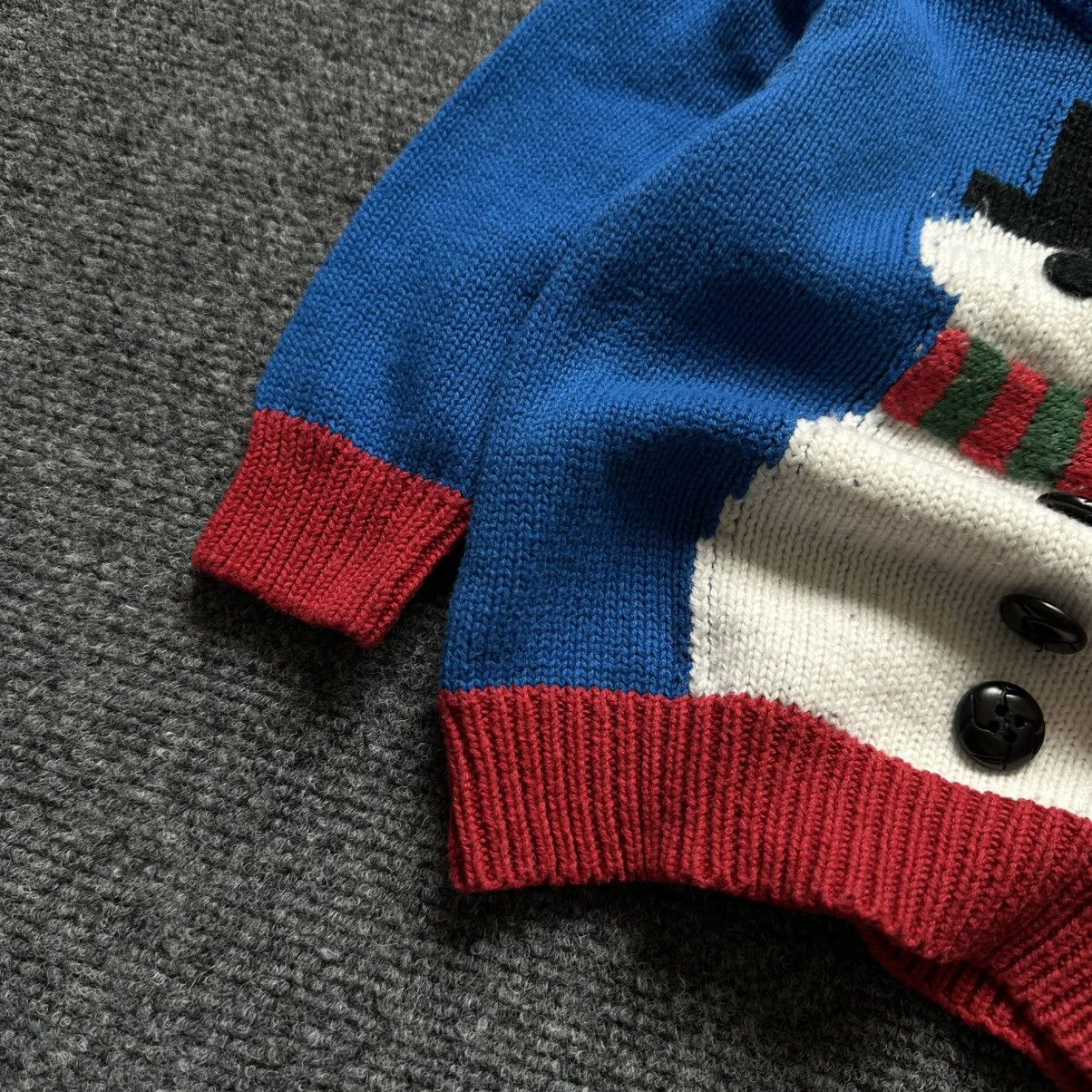 NEXT VTG Kids Knit Sweater Snowman 6-9 mounts Y2K Winter Happy Size US XXS / EU 40 - 7 Thumbnail