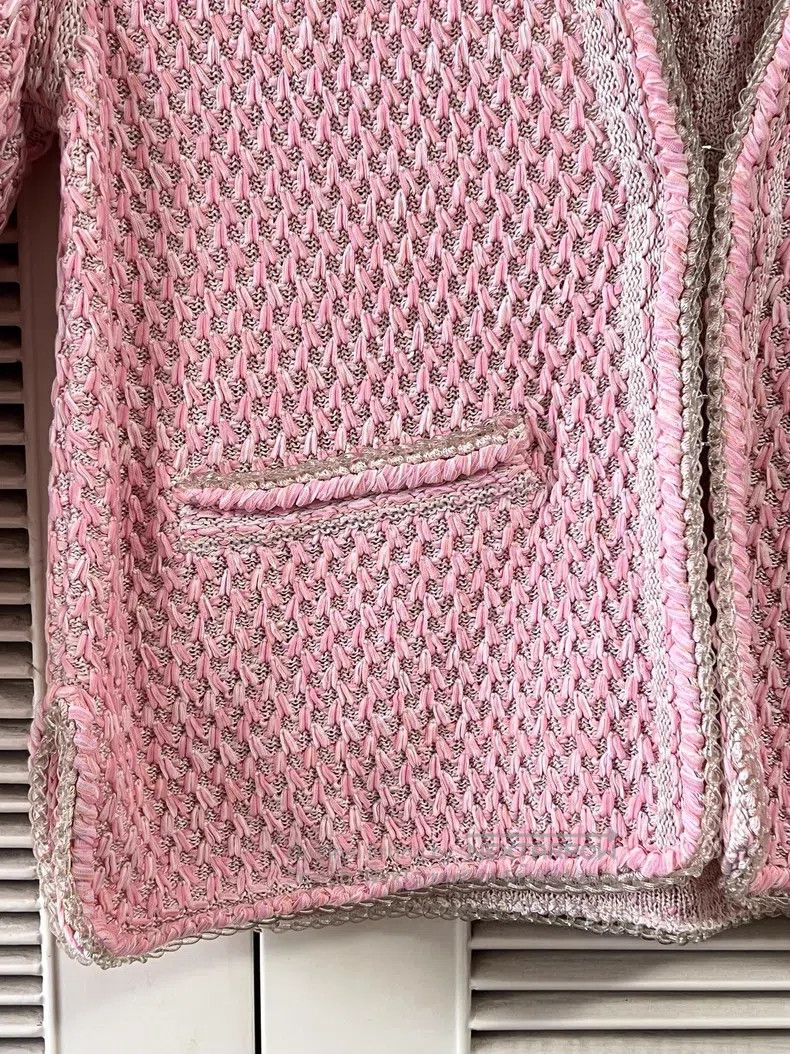 Chanel Chanel Pink tweed coat Size XS / US 0-2 / IT 36-38 - 5 Thumbnail
