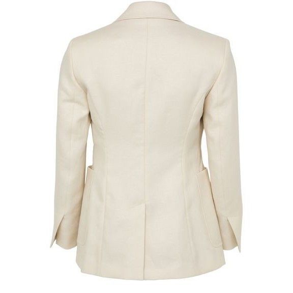 Max Mara MAX MARA Bermuda Tailored Beige Linen Jacket New & Authentic Size XS / US 0-2 / IT 36-38 - 2 Thumbnail