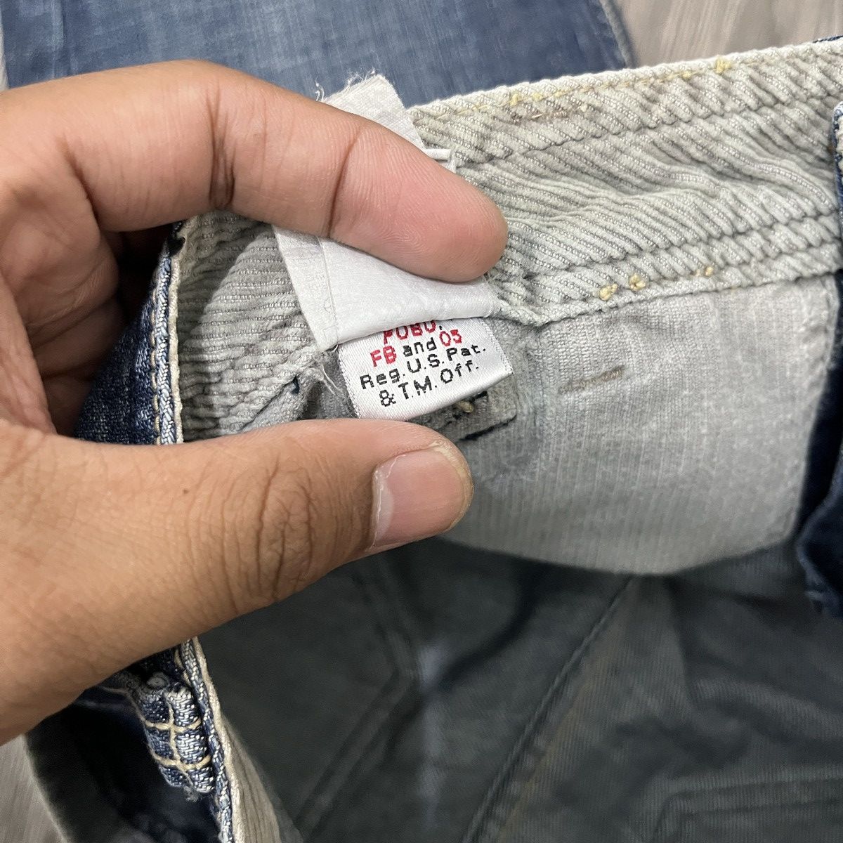 14th Addiction FUBU COLLECTION - Flared Jeans Corduroy Pocket Fatigue Size US 27 - 13 Thumbnail