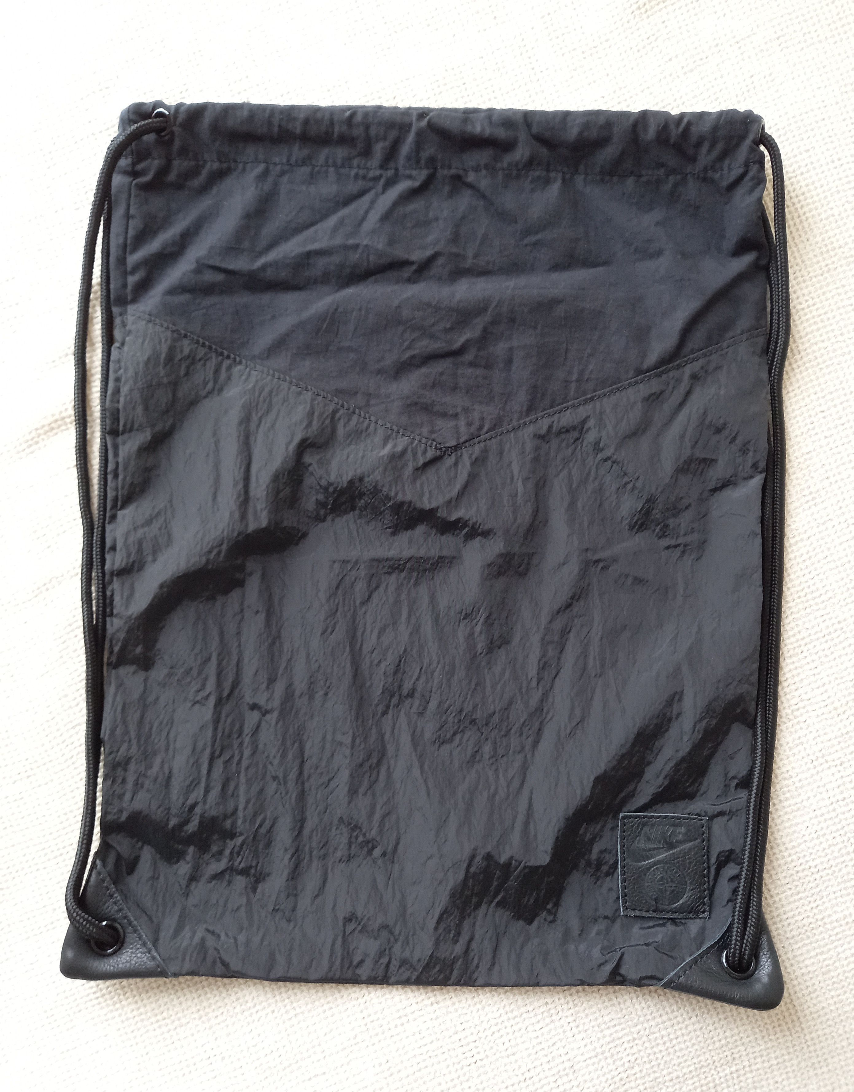 Nike × Stone Island × Vintage 2015 Nikelab x Stone Island drawstring bag black nike Size ONE SIZE - 2 Thumbnail