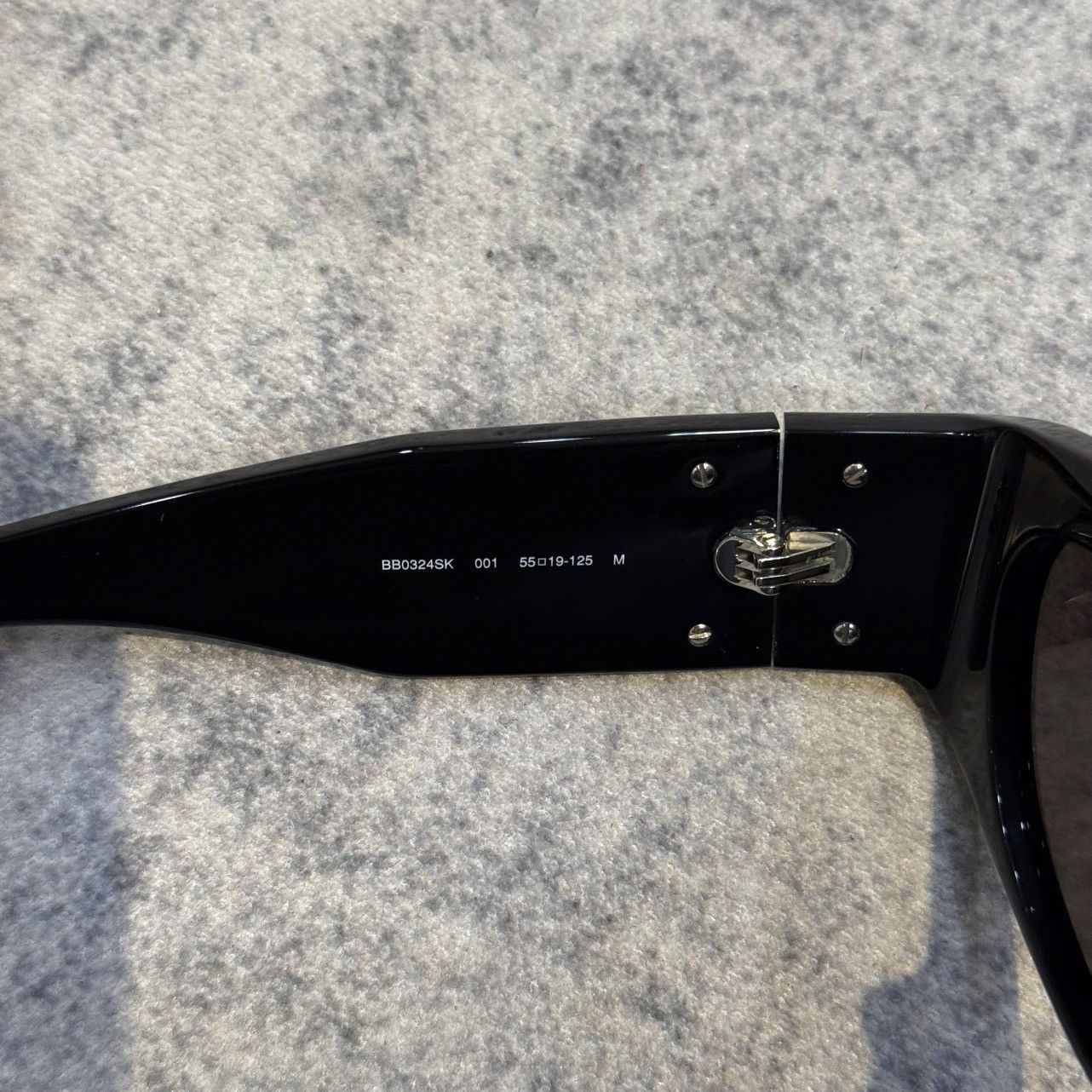 Balenciaga BALENCIAGA BB0324SK 001 Sunglasses BLACK GREY Size ONE SIZE - 4 Thumbnail